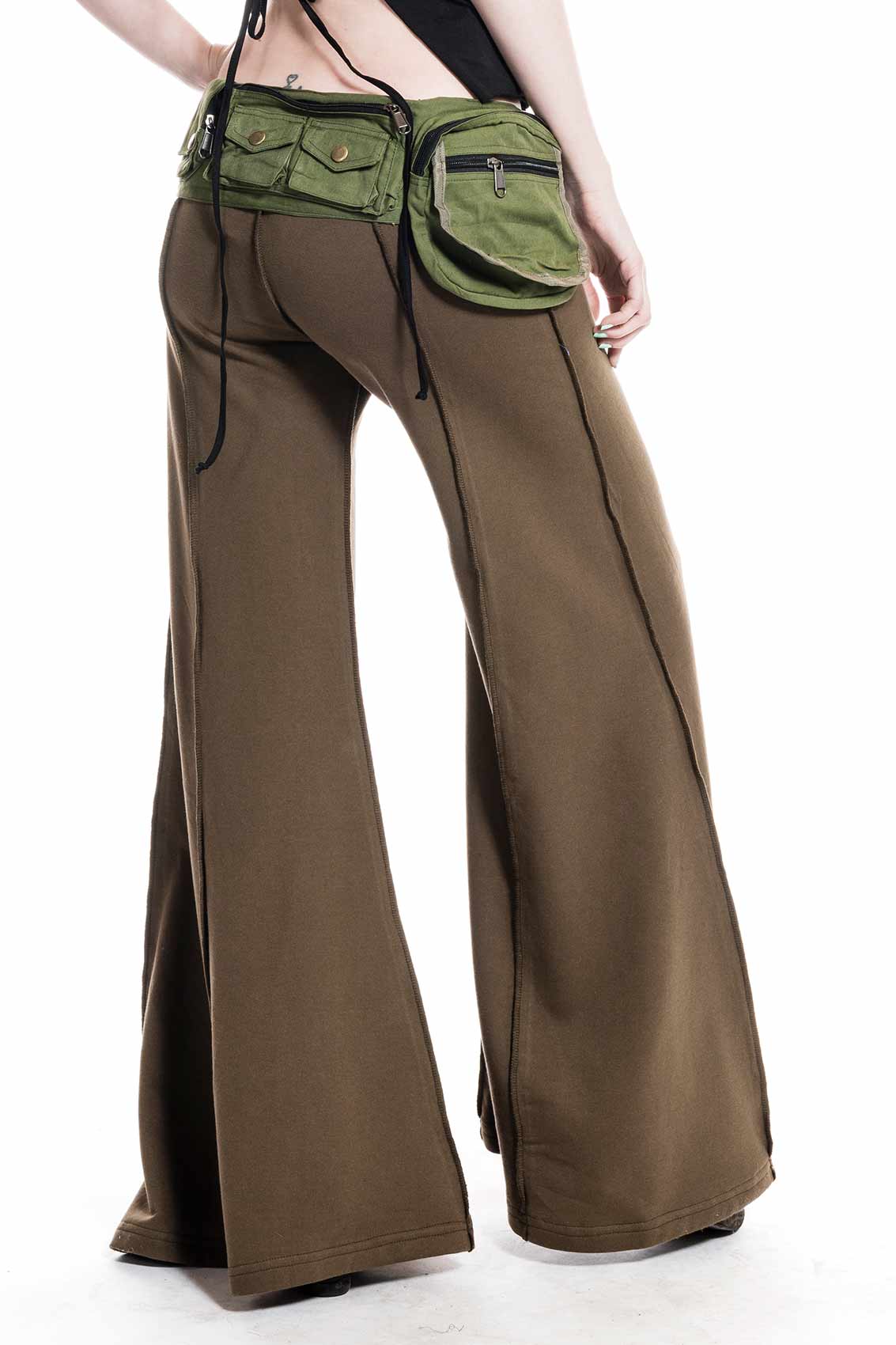 Comfy Flow Pants With Extra Wide Flare - Flow Pants (TLP546) by Altshop UK