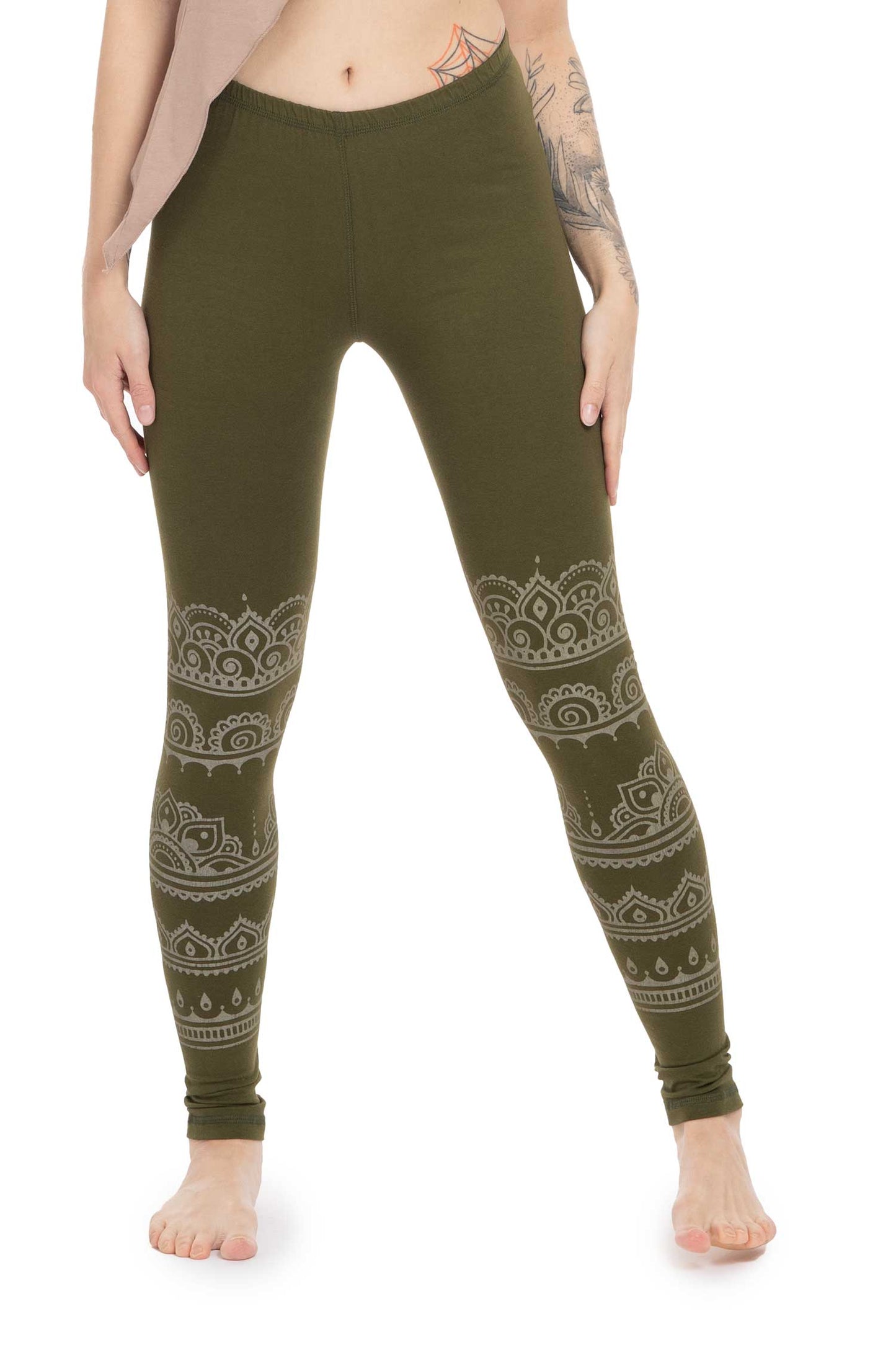 Mandala Print Leggings - Mandala Leggings (ROKMNLG) by Altshop UK