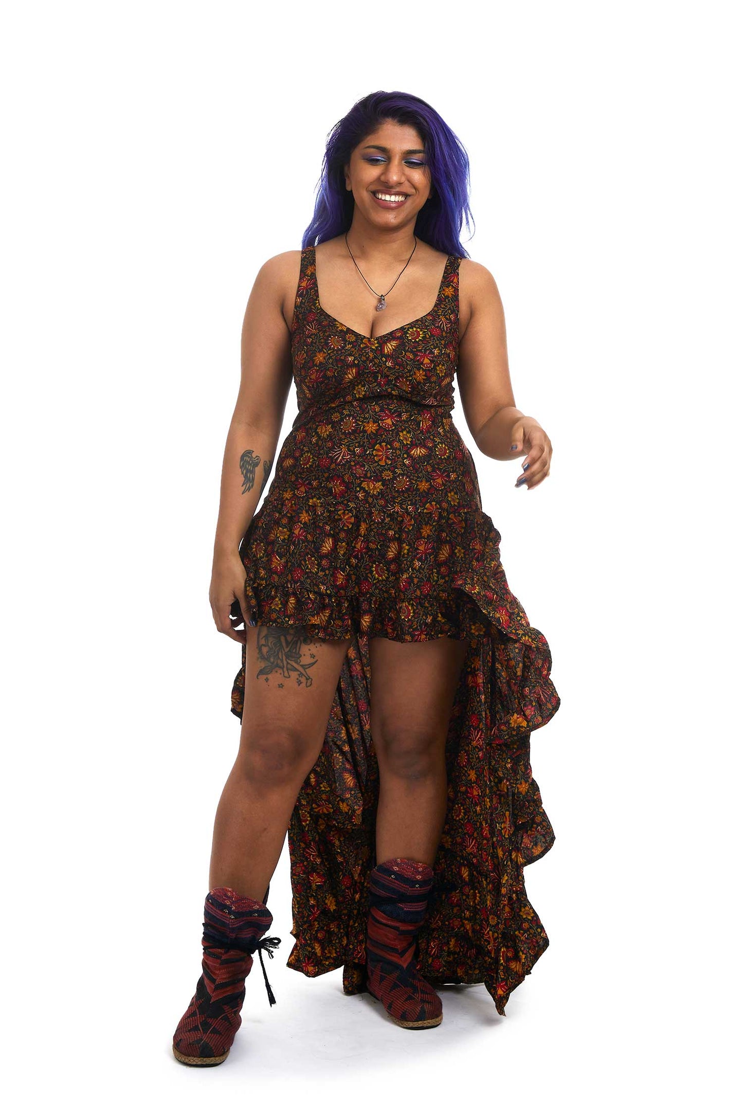 High Low Gypsy Boho Dress - New Nani Dress SF (MESSFND2) by Altshop UK