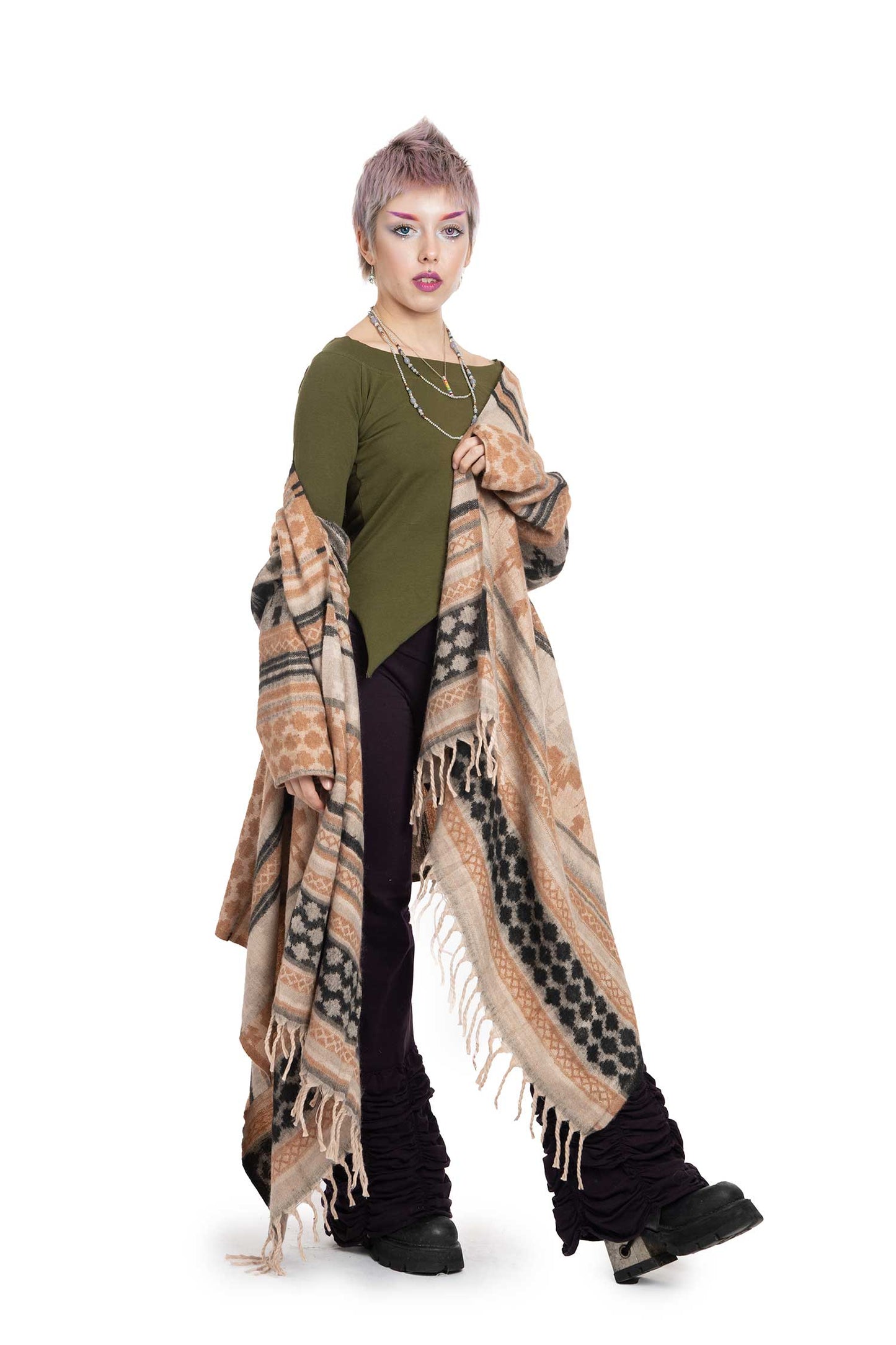 Tribal Blanket Cardigan Wrap