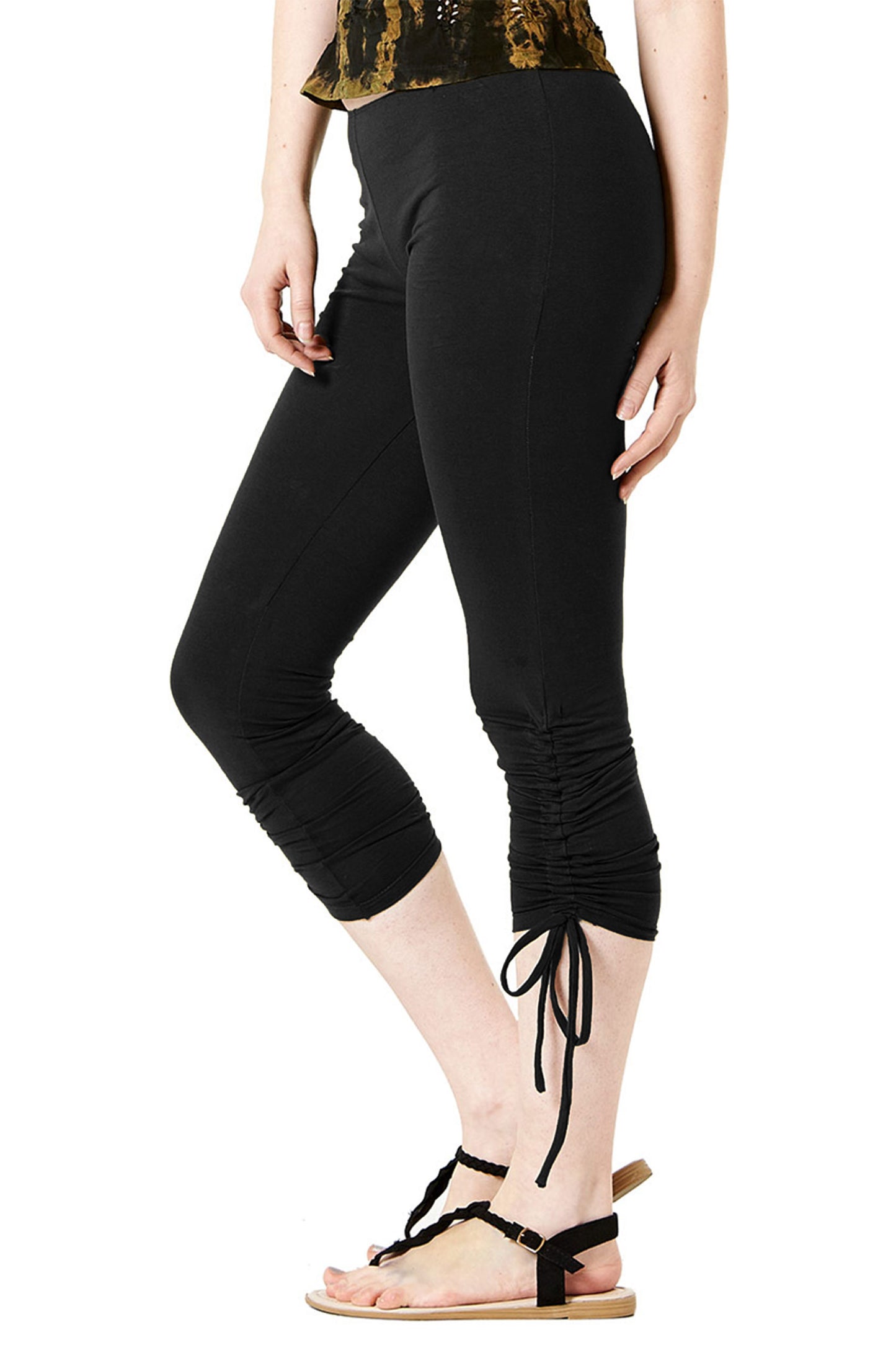 Cotton Pixie Leggings with Tie Up Detail