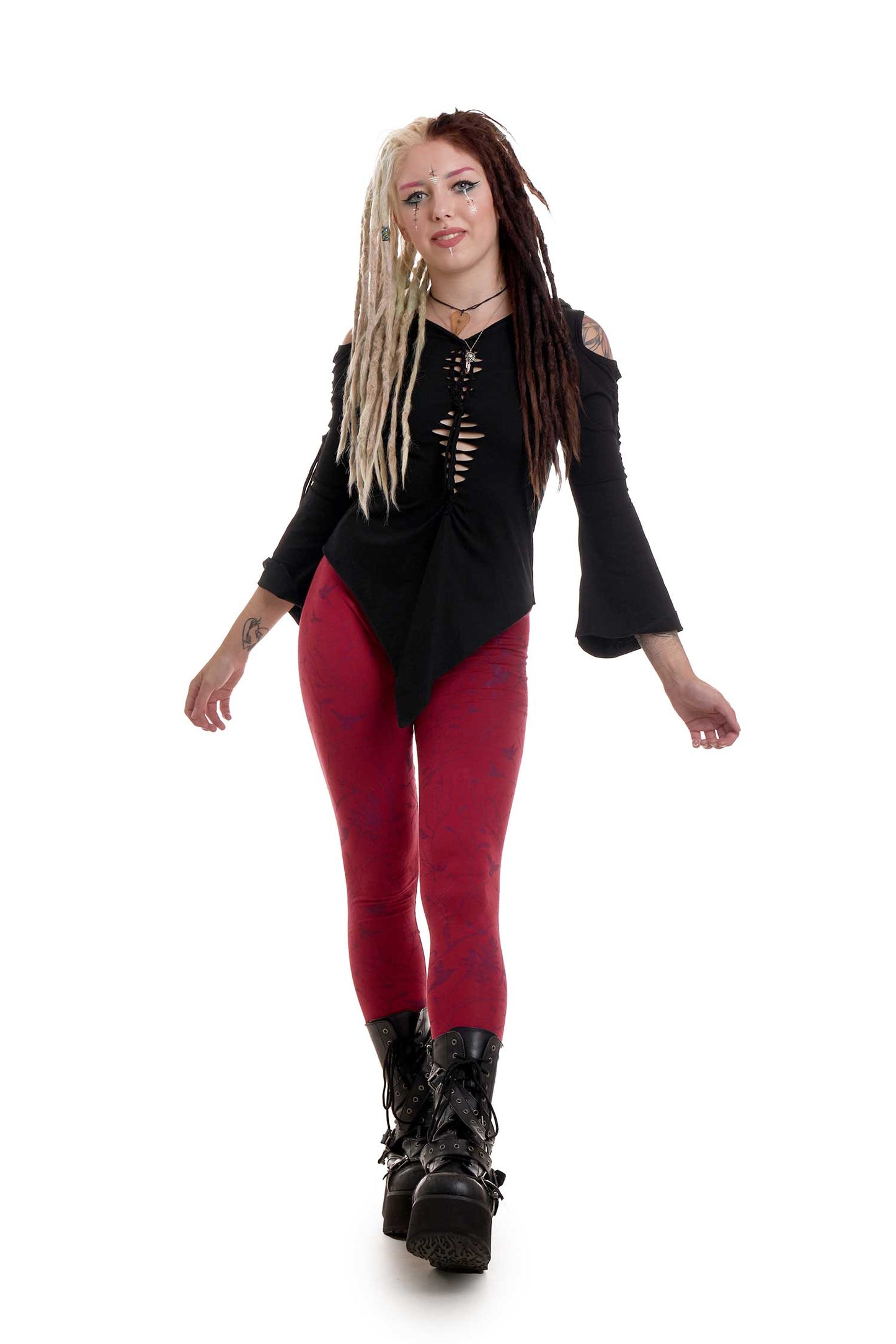 Pixie Hooded Psy Top, Festival Fairy Wizard Top - Subi Top (WTP4414) by Altshop UK