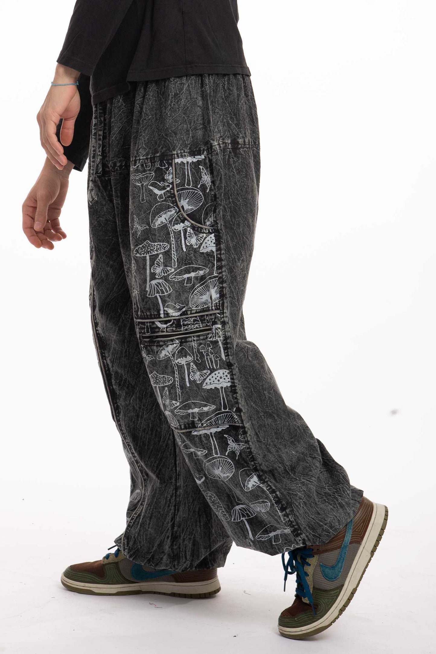 Unisex Hippy Mushroom Trousers - Shroom Jeans (RGSHRUM) by Altshop UK