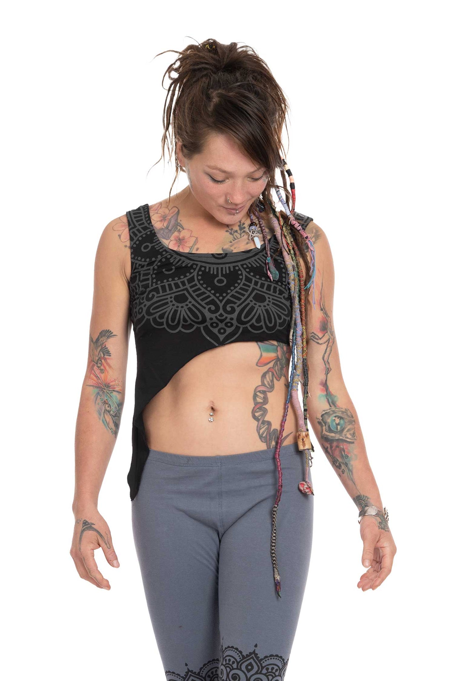 Organic Cotton Yoga Crop Top