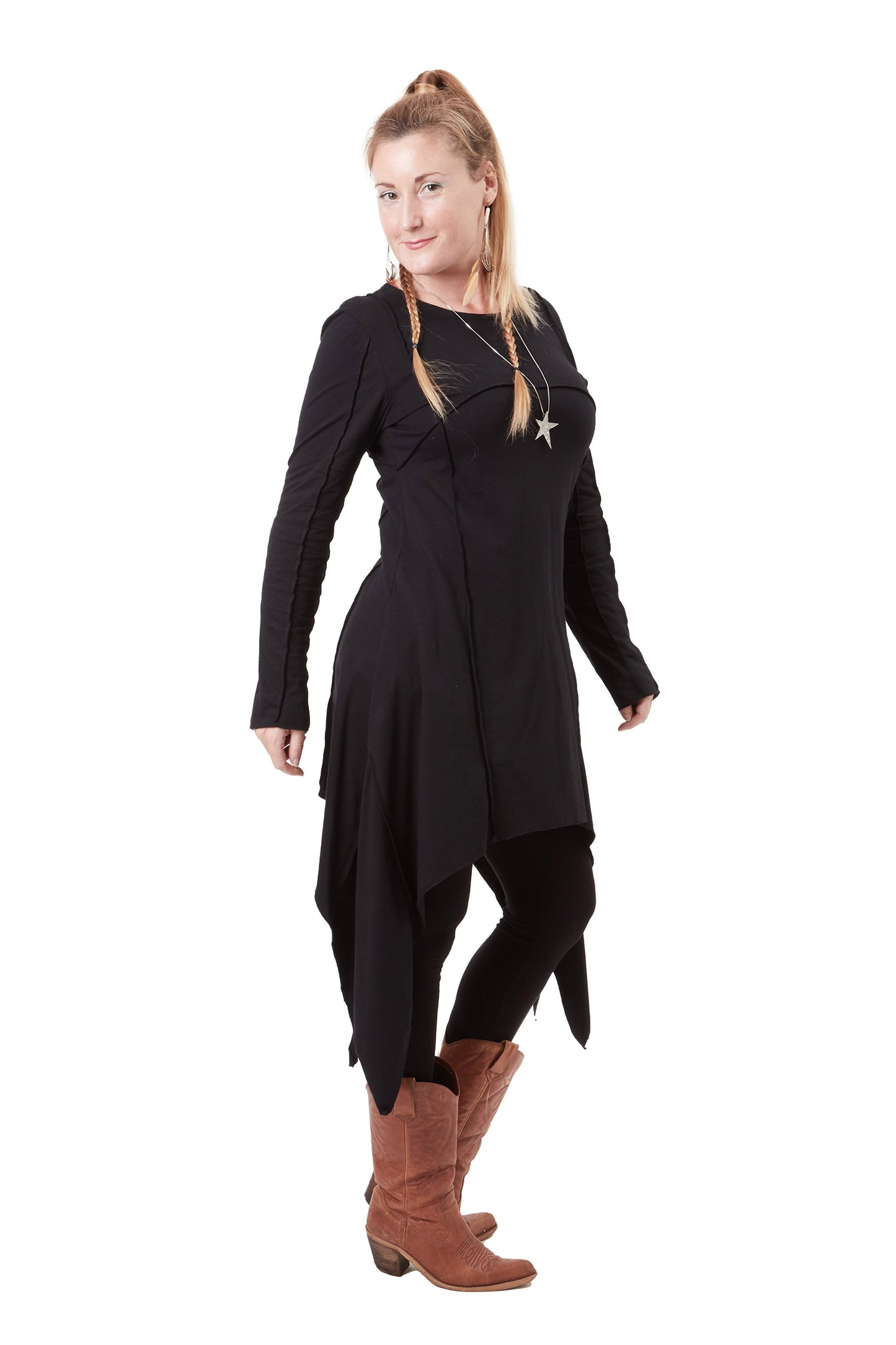 Long Sleeve Pixie Dress - Equinox Dress (WDR5241) by Altshop UK