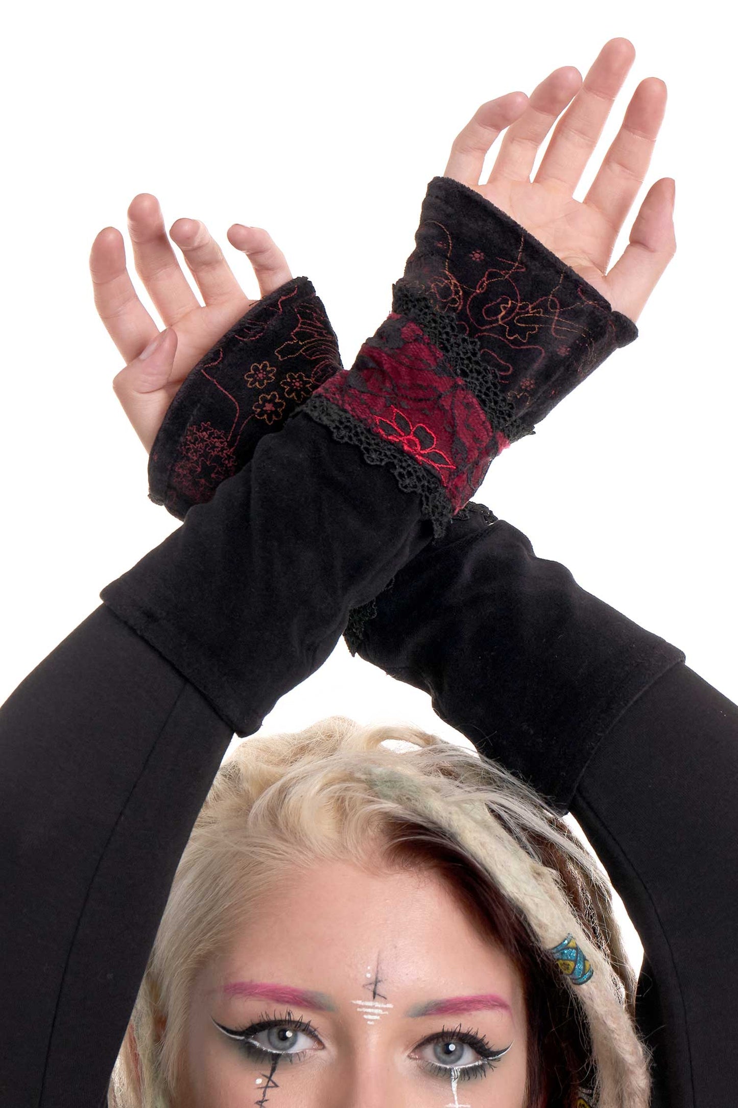 Velvet & Lace Faerie Armwarmers