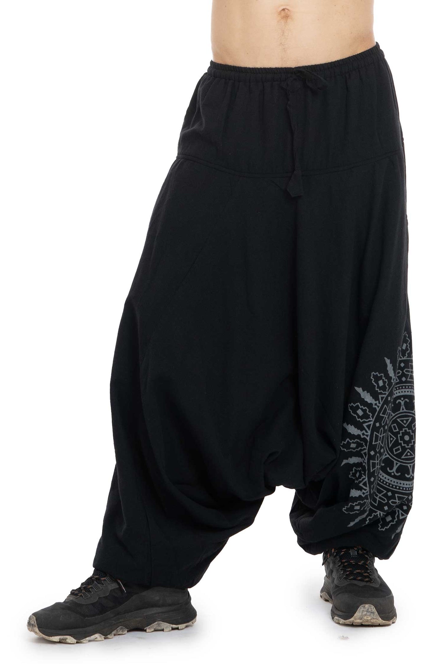 Fleece-lined Harem Trousers