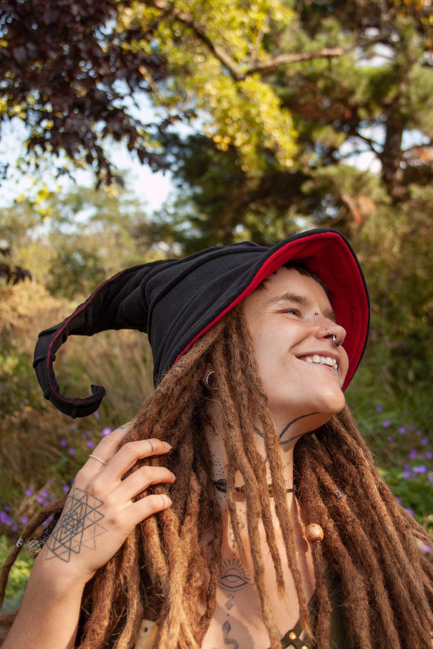Posable Fleece Witch Hat
