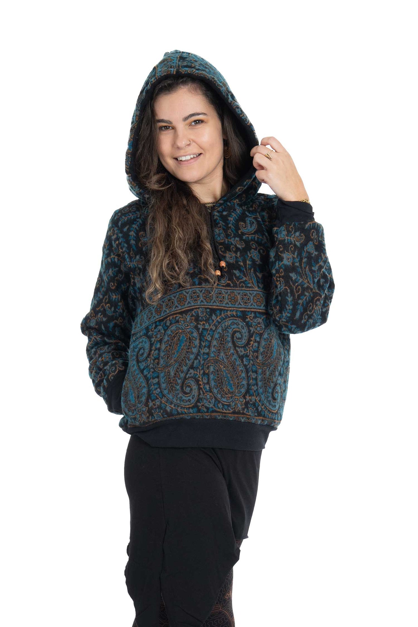 Cosy Paisley Blanket Hoodie
