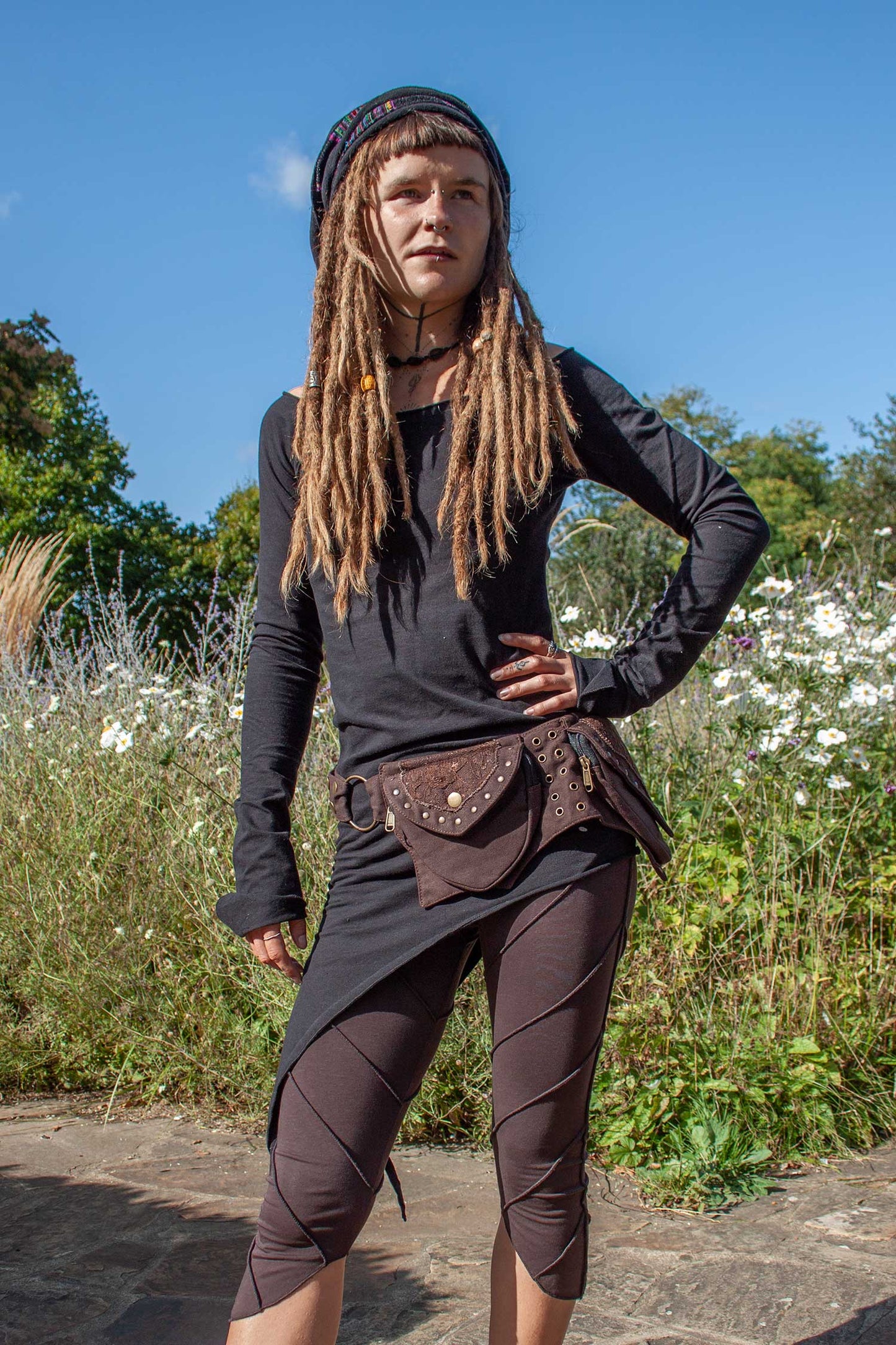 Pixie Pocket Belt with Lace and Studs