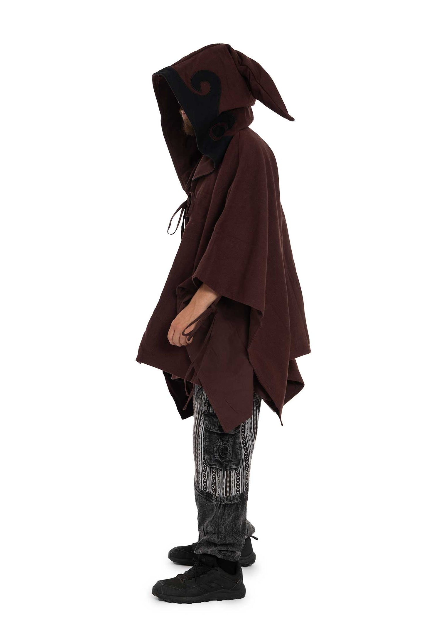 Mens Wizard Hood Cosplay Poncho