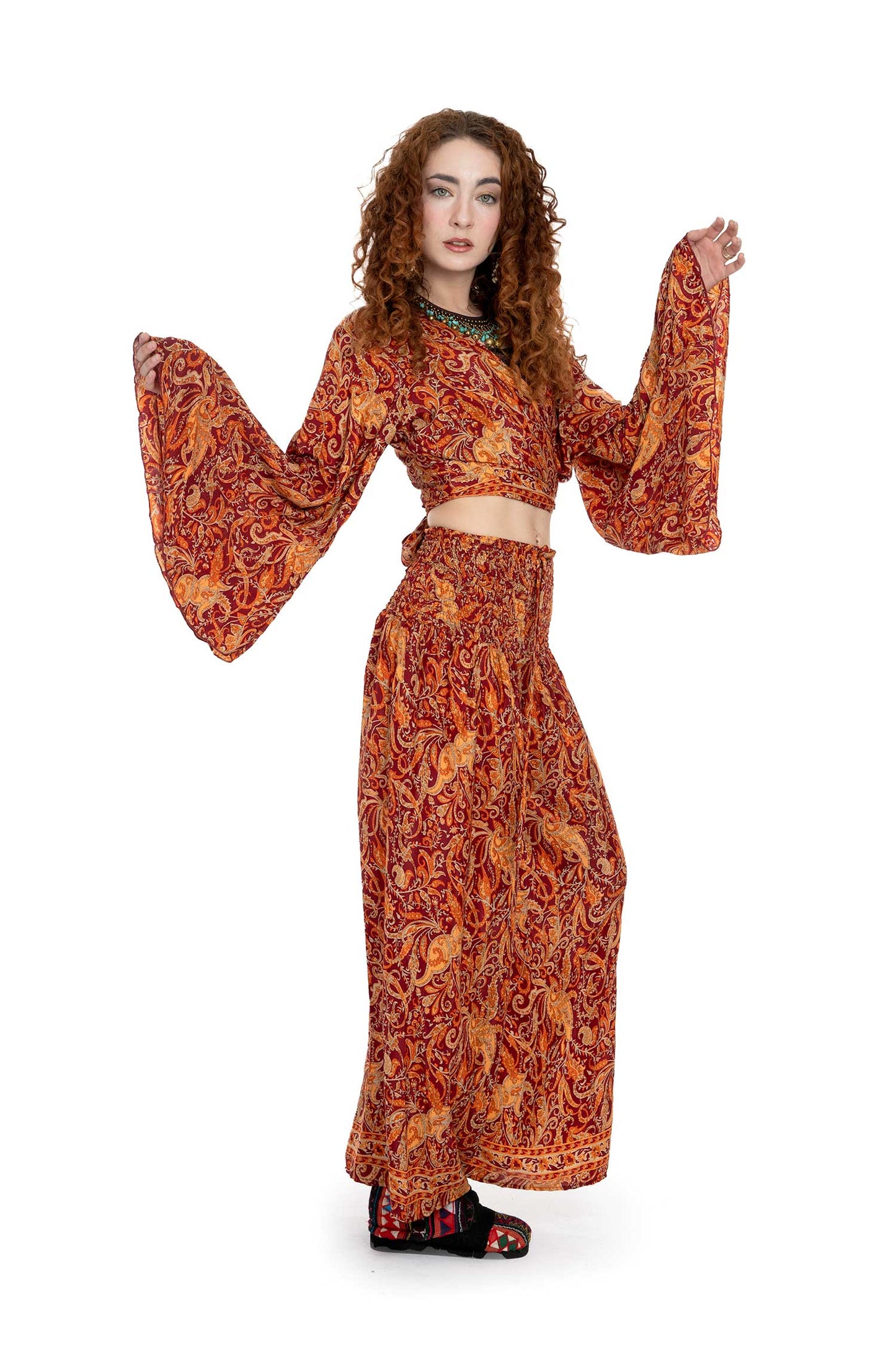 Crop Top & Trousers Set