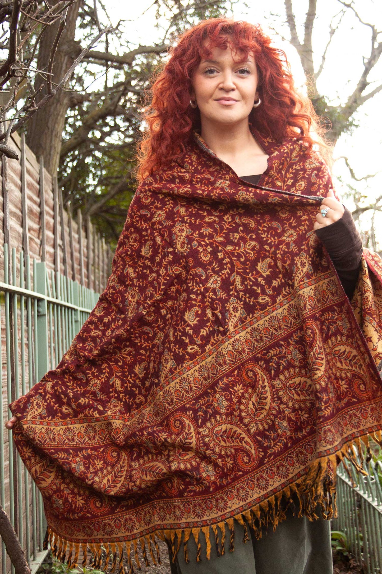 Oversize Yak Wool Shawl Scarf