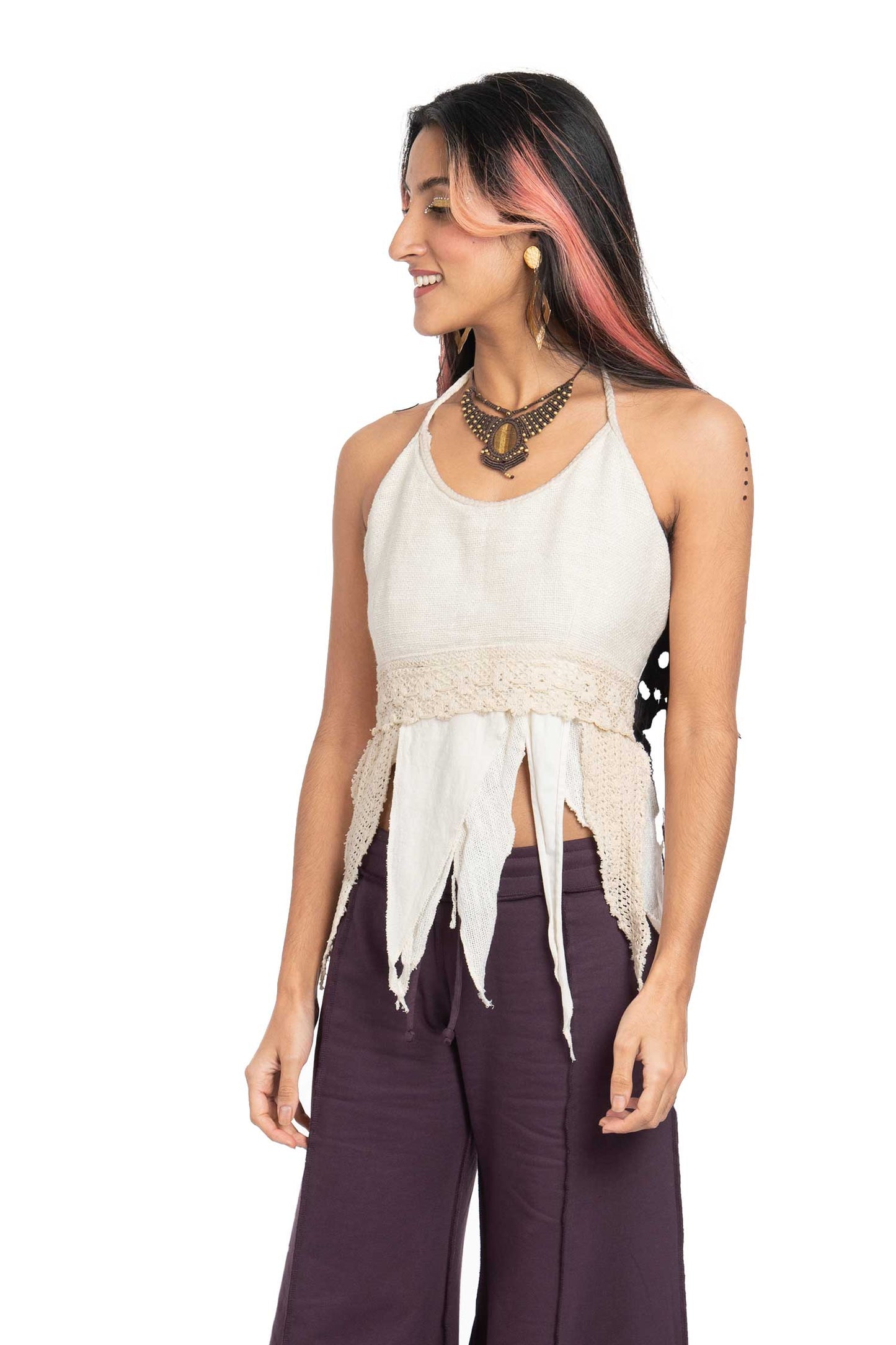 Psy Trance Faerie Top, Pagan Fae Ren Faire Witch Bikini Top - Rugged Fae Top (ROKRUGFT) by Altshop UK