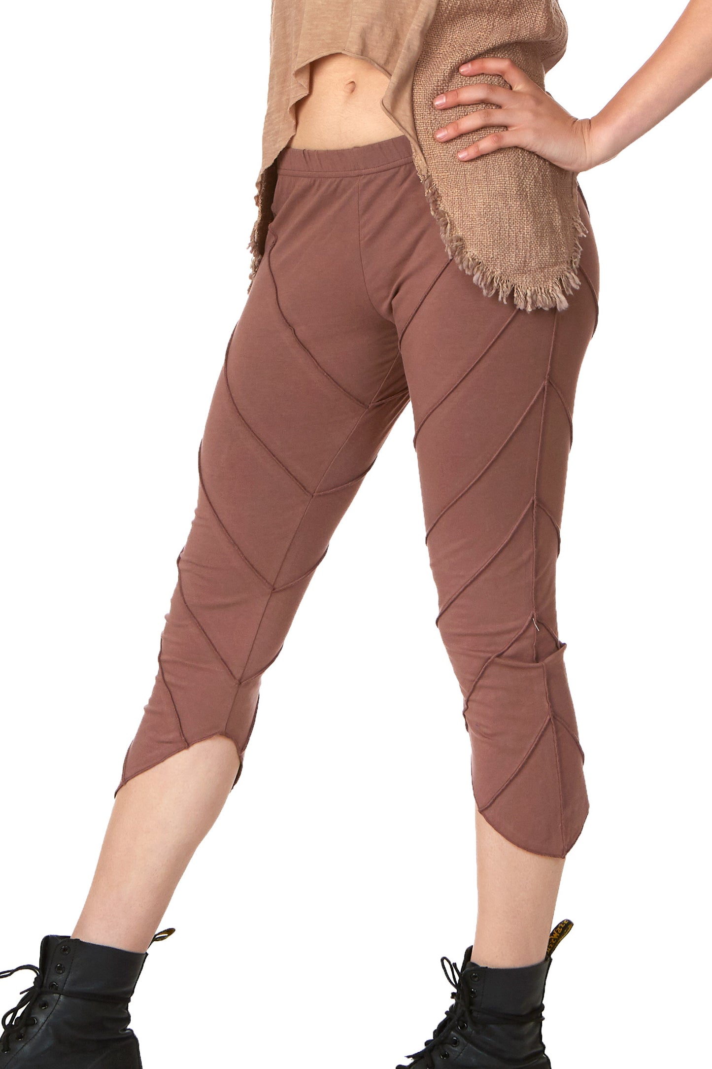 Organic Cotton Cropped Yoga Pixie Leggings