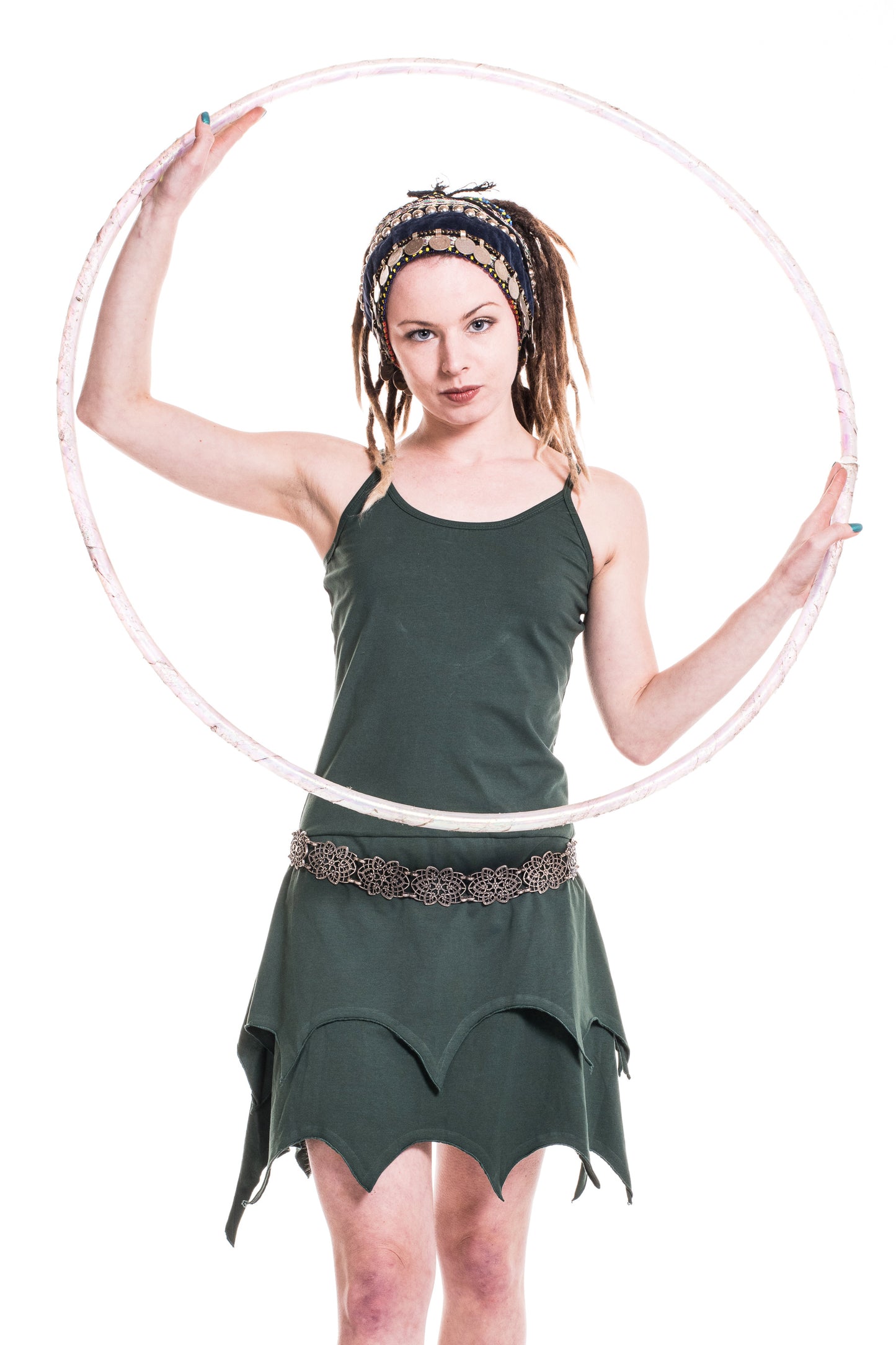 Organic Cotton Pixie Dress, psy trance dress - Piko Dress (TDR681) by Altshop UK
