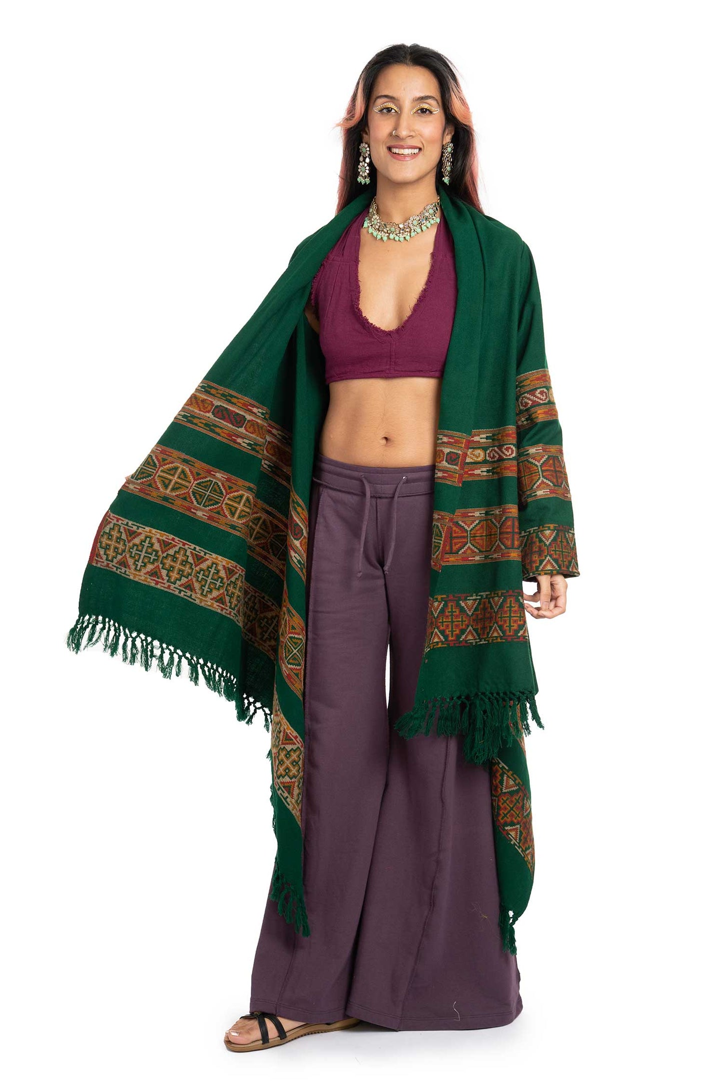 Tribal Blanket Cardigan Wrap