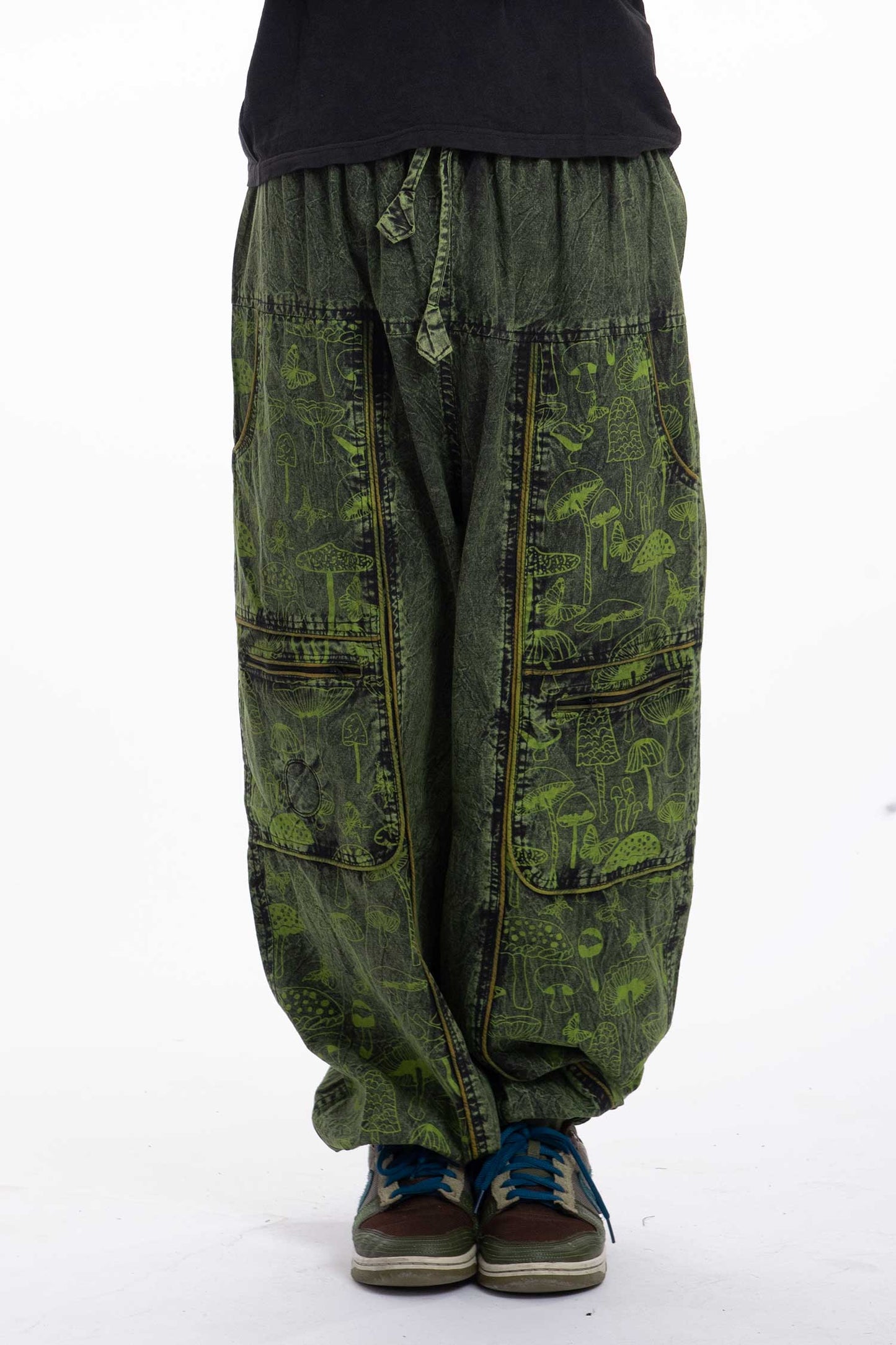 Unisex Hippy Mushroom Trousers - Shroom Jeans (RGSHRUM) by Altshop UK