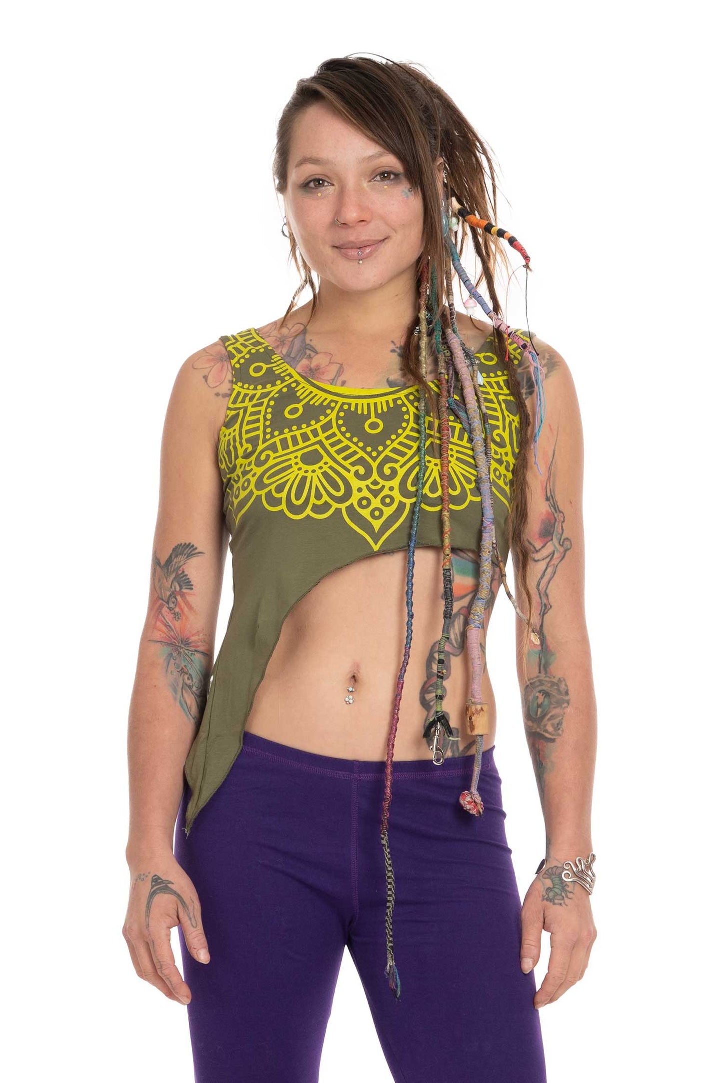 Organic Cotton Yoga Crop Top