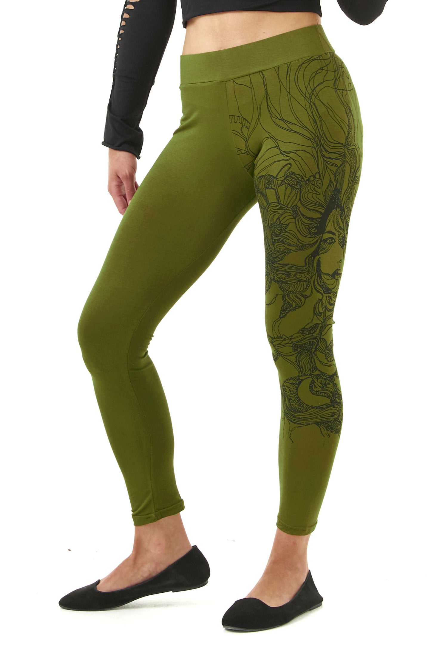 Psychedelic Print Leggings