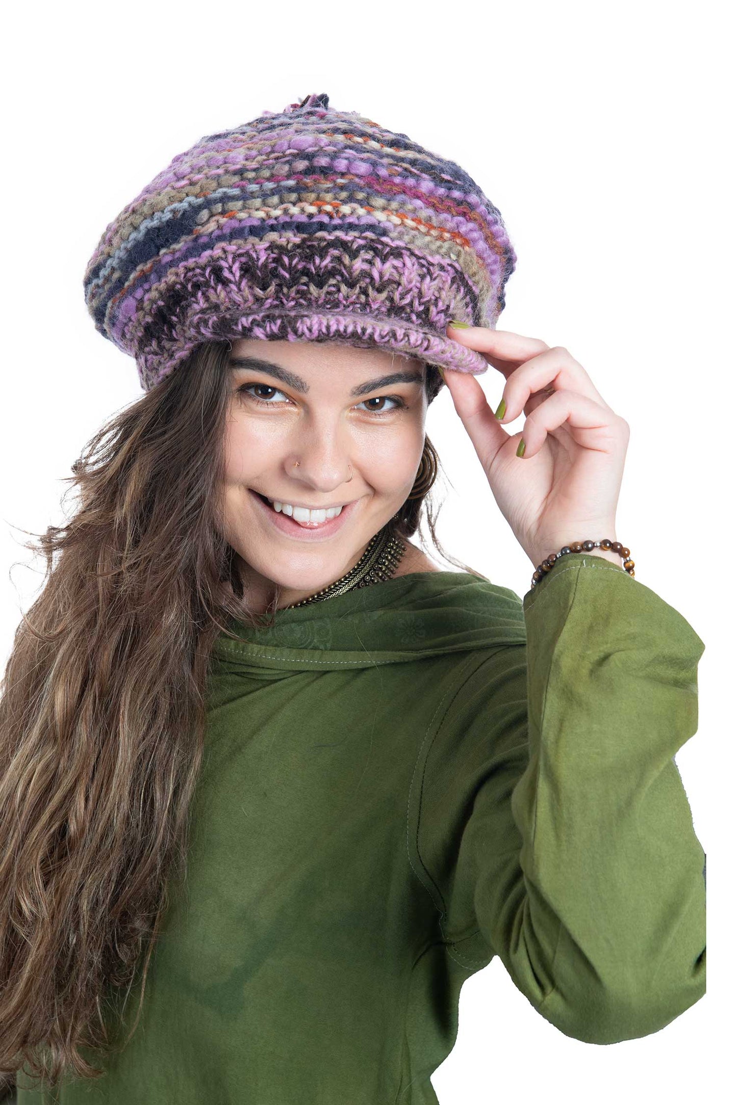 Hand Knitted Slouch Cap