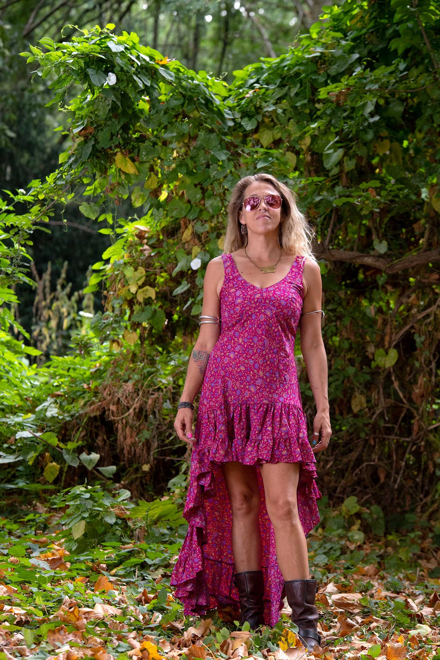 Floaty Bohemian High Low Dress