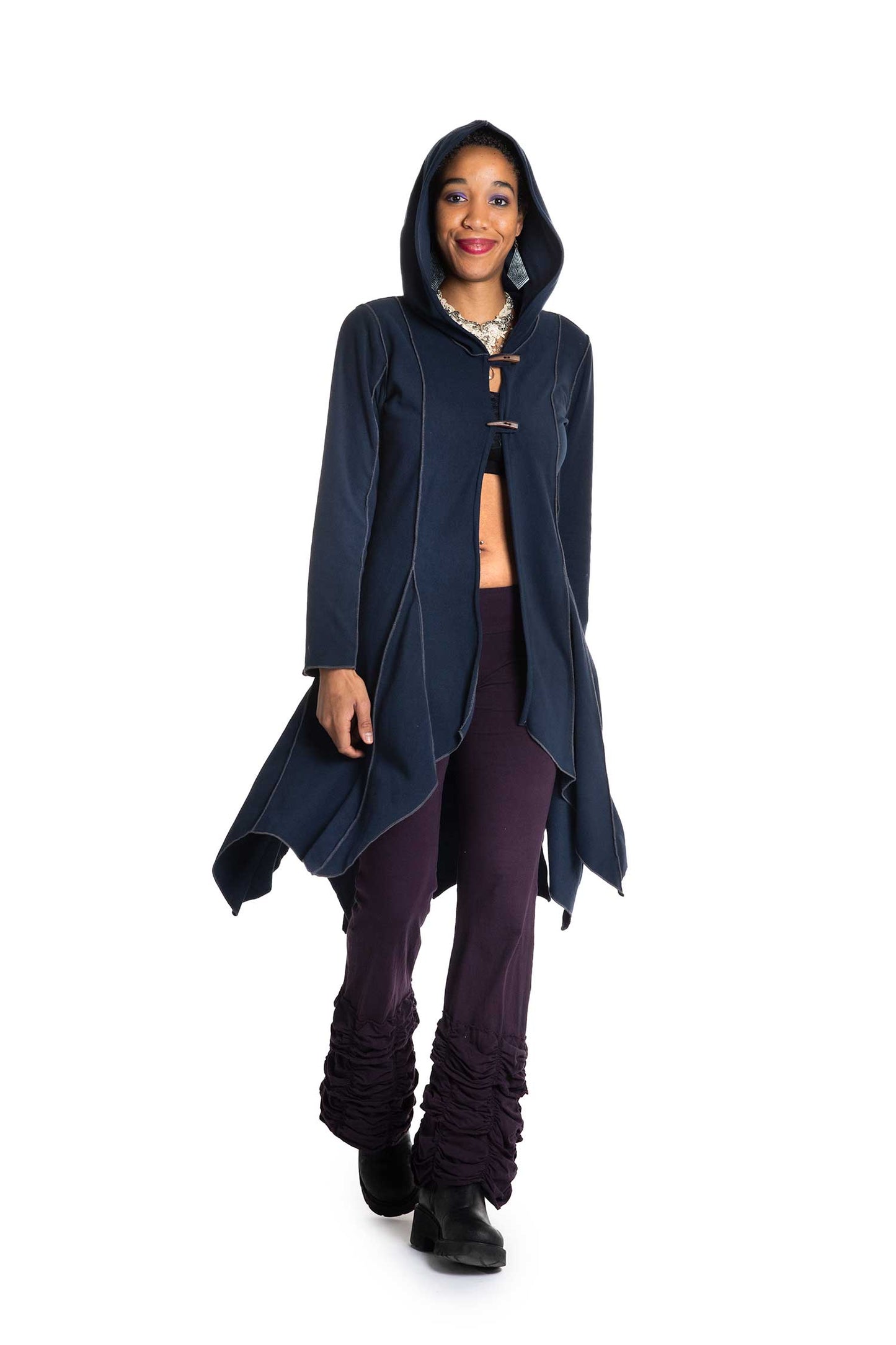 Pixie Fleece Fairy Jacket, Plus Size Psy Festival Cardigan - Polarize Cardigan (WCA1013) by Altshop UK