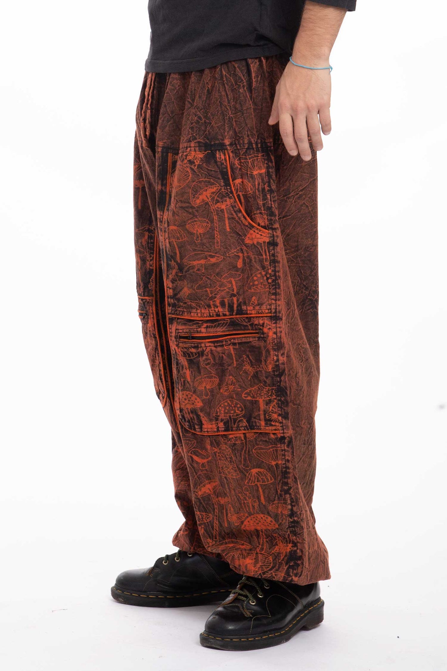 Unisex Hippy Mushroom Trousers - Shroom Jeans (RGSHRUM) by Altshop UK