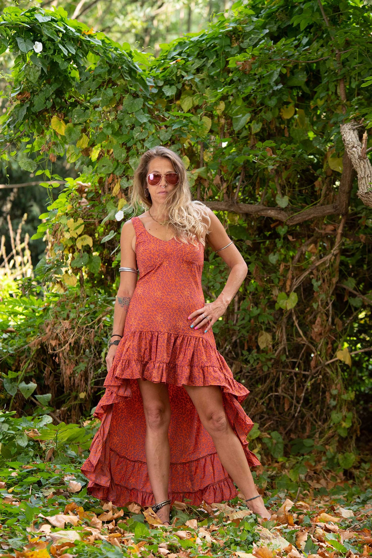 Floaty Bohemian High Low Dress