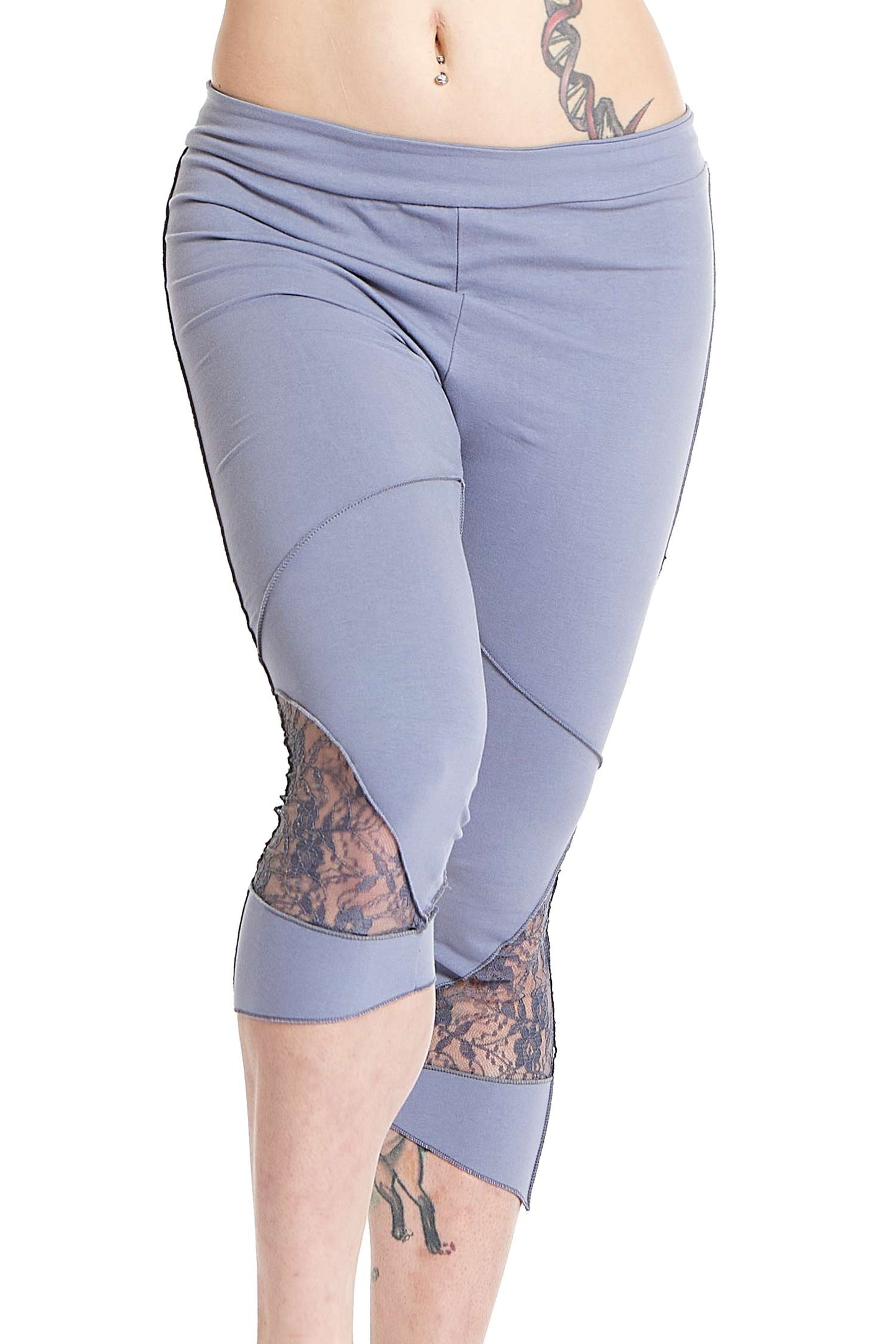 Organic Cotton And Lace Pixie Leggings