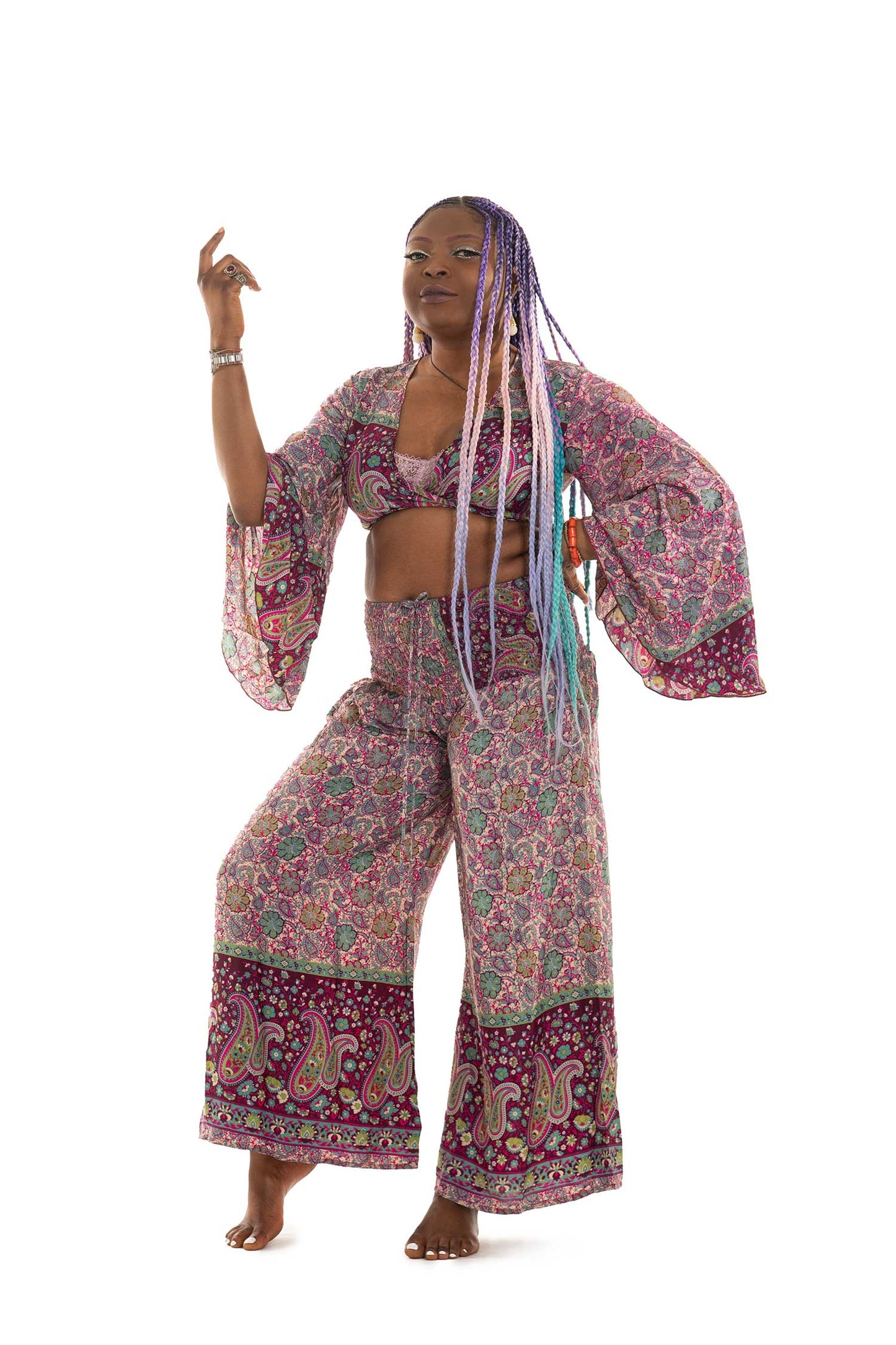 Crop Top & Trousers Set