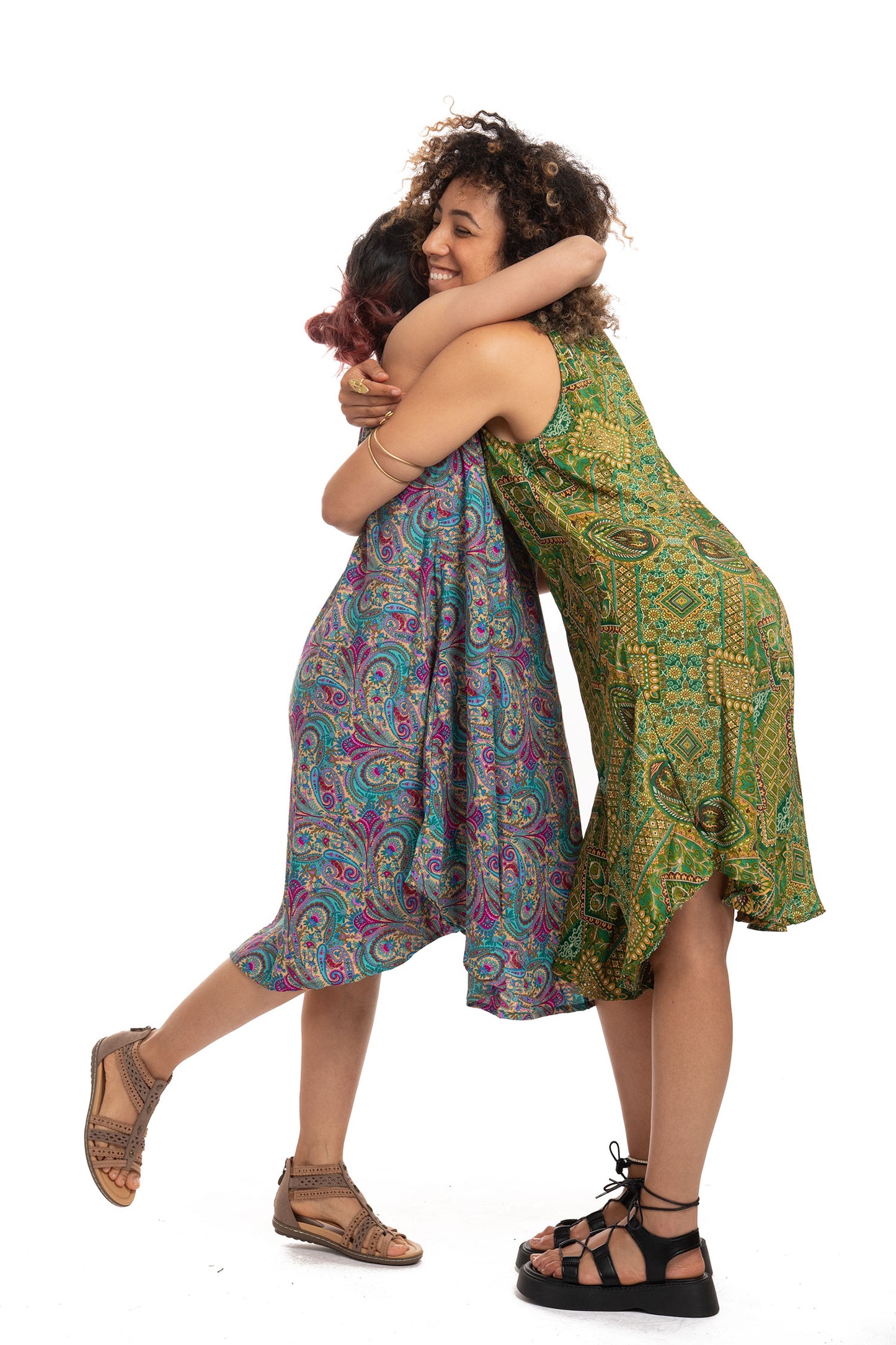 Floaty Sleeveless Summer Boho Hippie Dress for Bohemian Woman