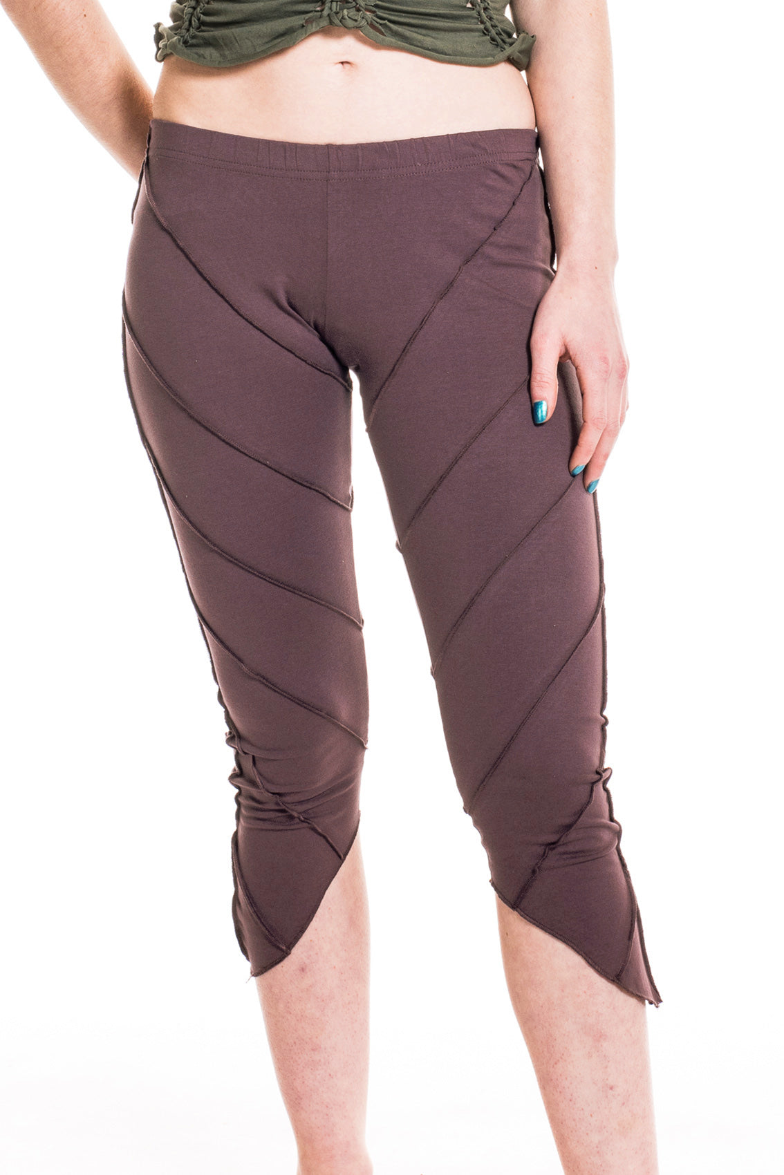 Organic Cotton Cropped Yoga Pixie Leggings