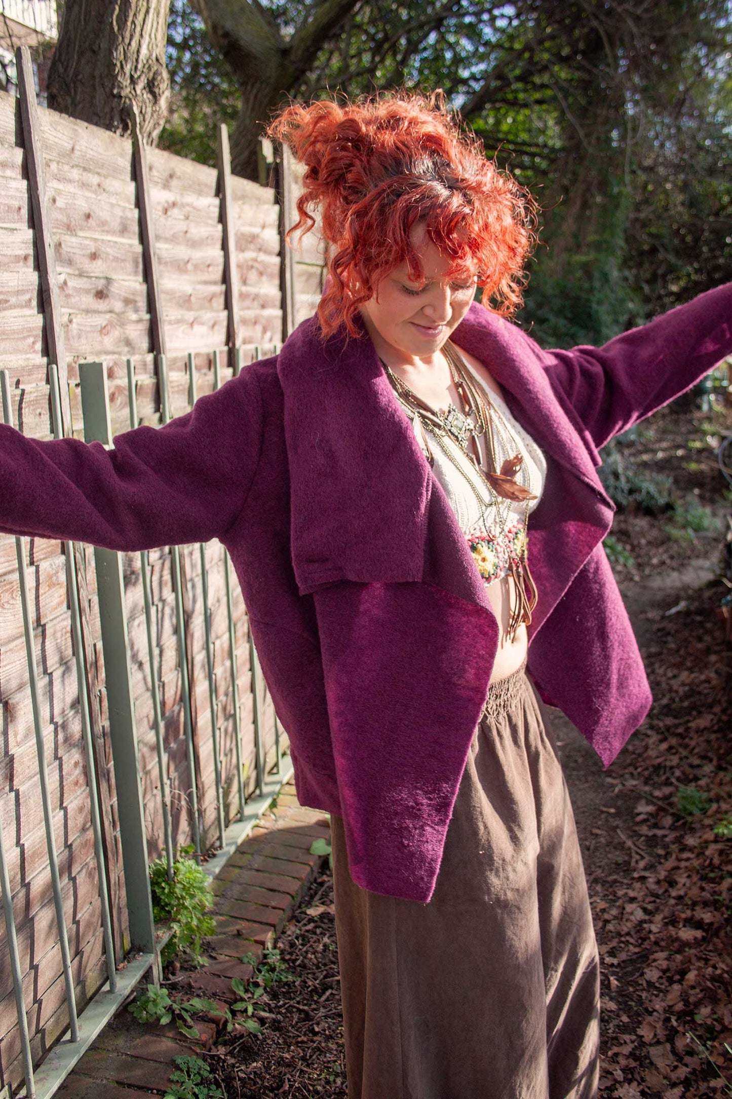 Recycled Fibres Springtime Hippie Coat