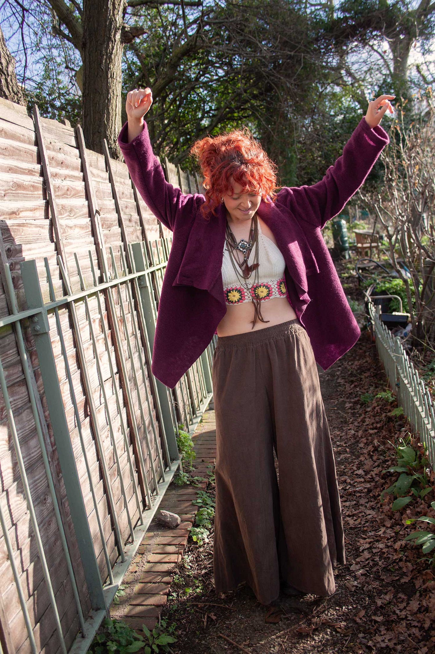 Recycled Fibres Springtime Hippie Coat