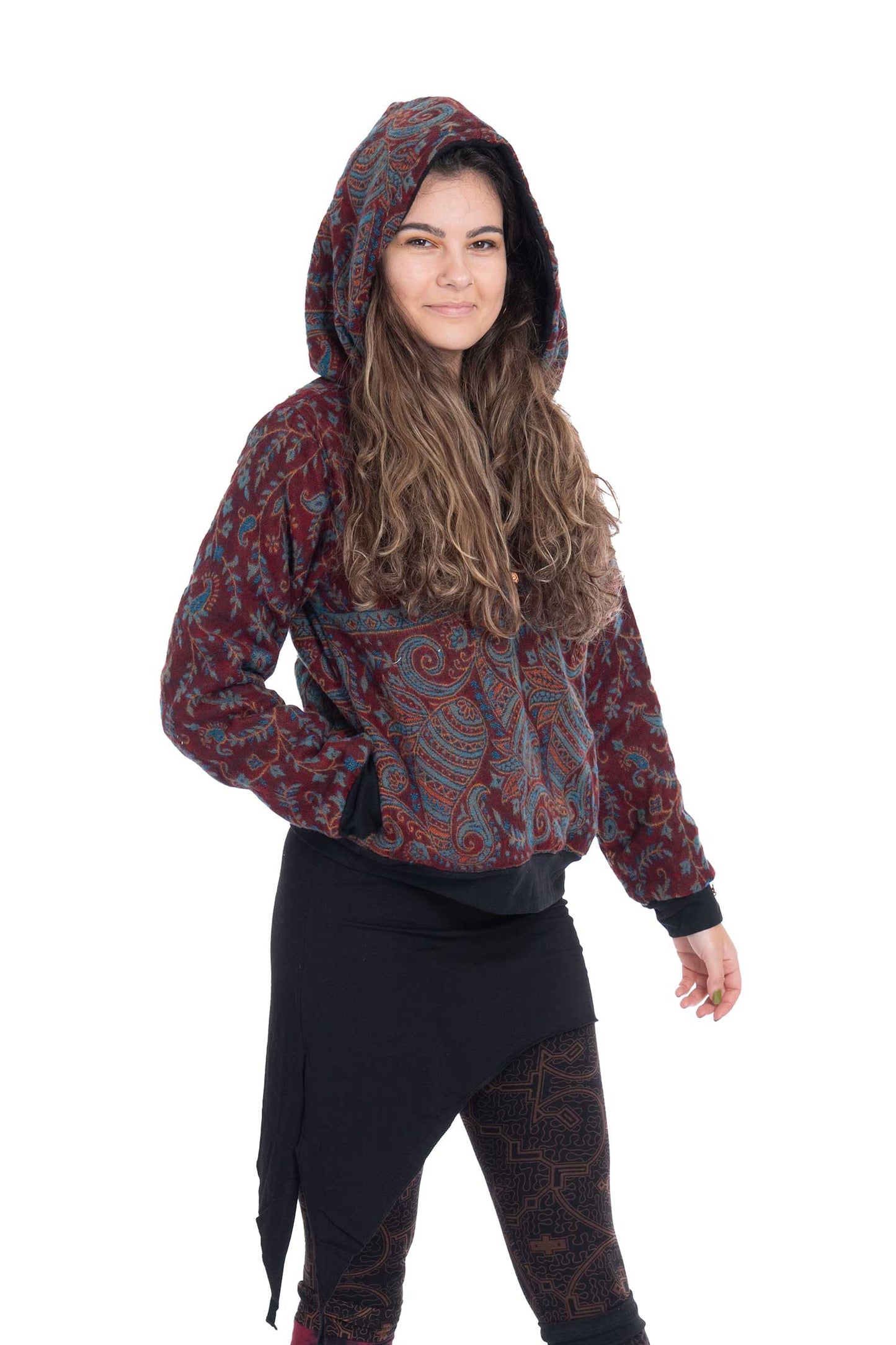 Cosy Paisley Blanket Hoodie