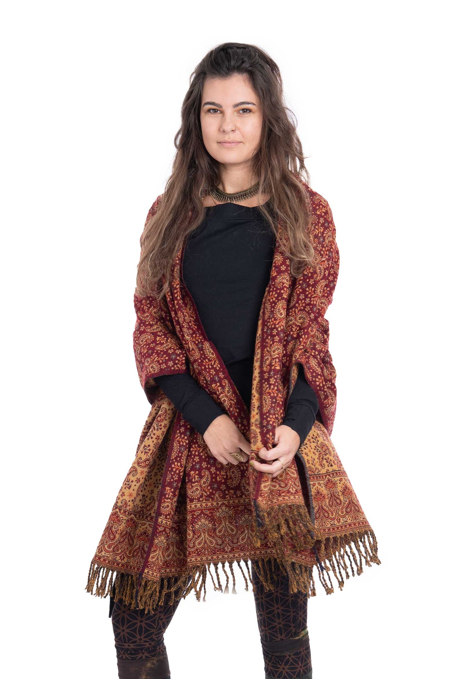 Oversize Yak Wool Shawl Scarf