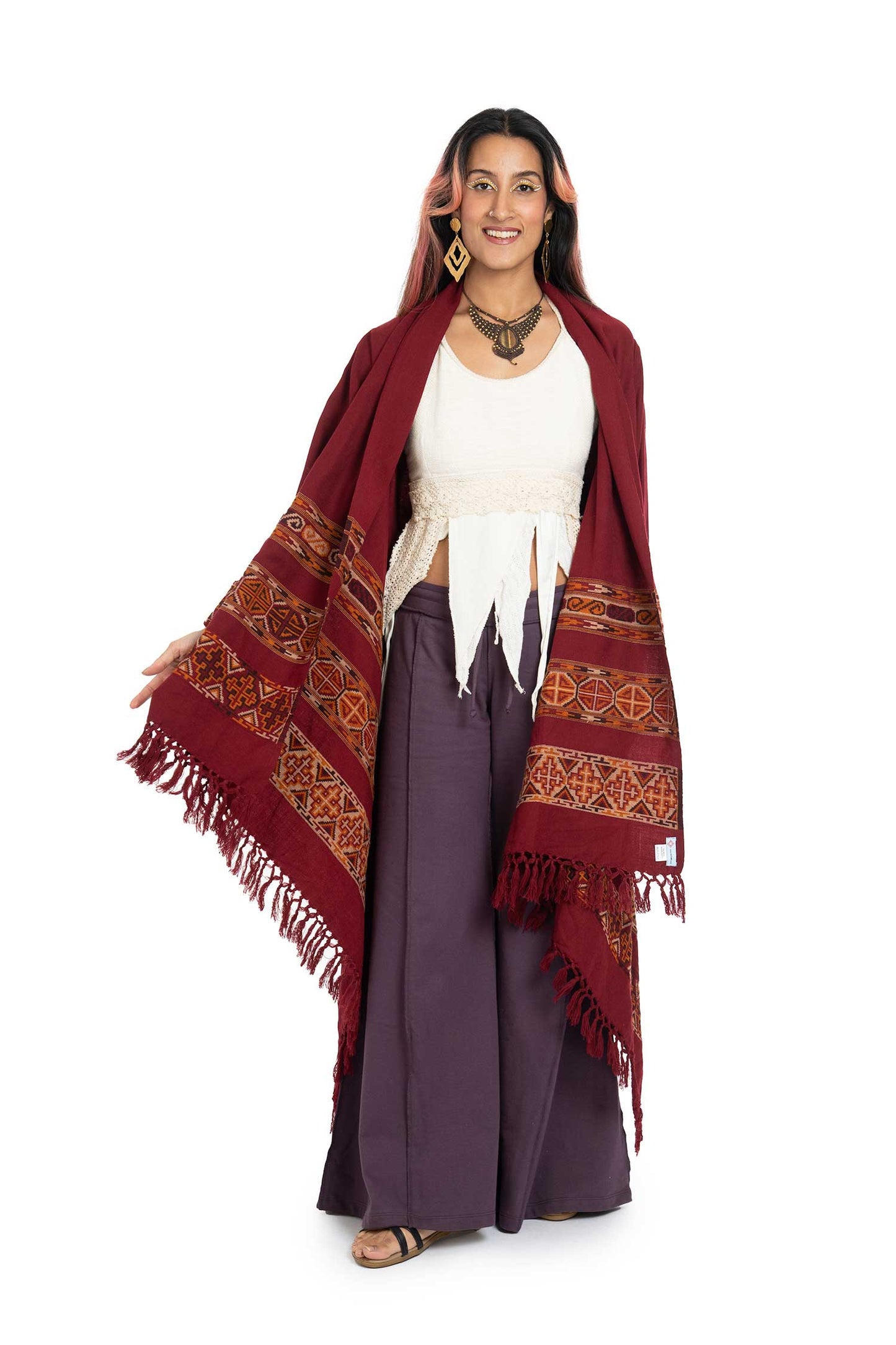 Tribal Blanket Cardigan Wrap