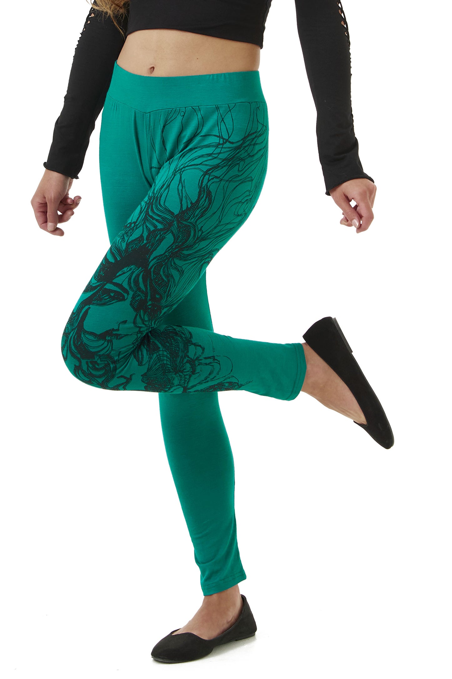 Psychedelic Print Leggings
