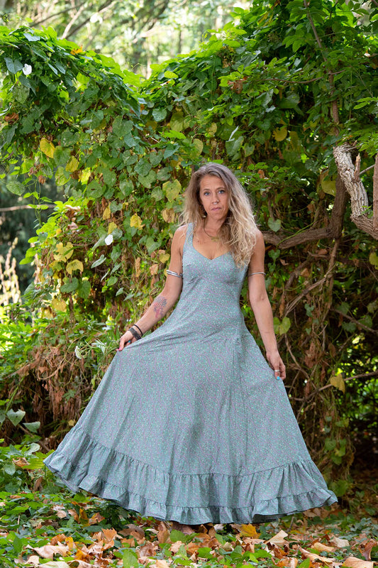 Long Full Boho Maxi Dress - Narnia Dress (MENDSS) by Altshop UK