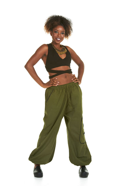 Pure 100% Cotton Loose Fit Comfy Hippy Trousers