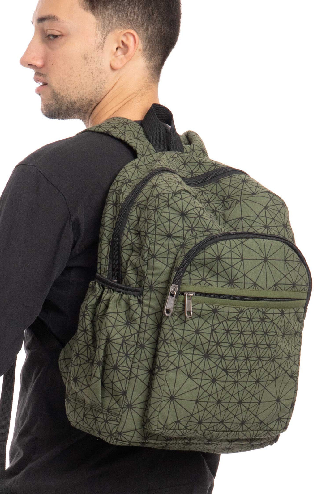 Hippie Geo Flower of Life Rucksack Bag