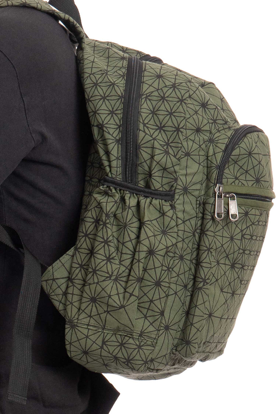 Hippie Geo Flower of Life Rucksack Bag