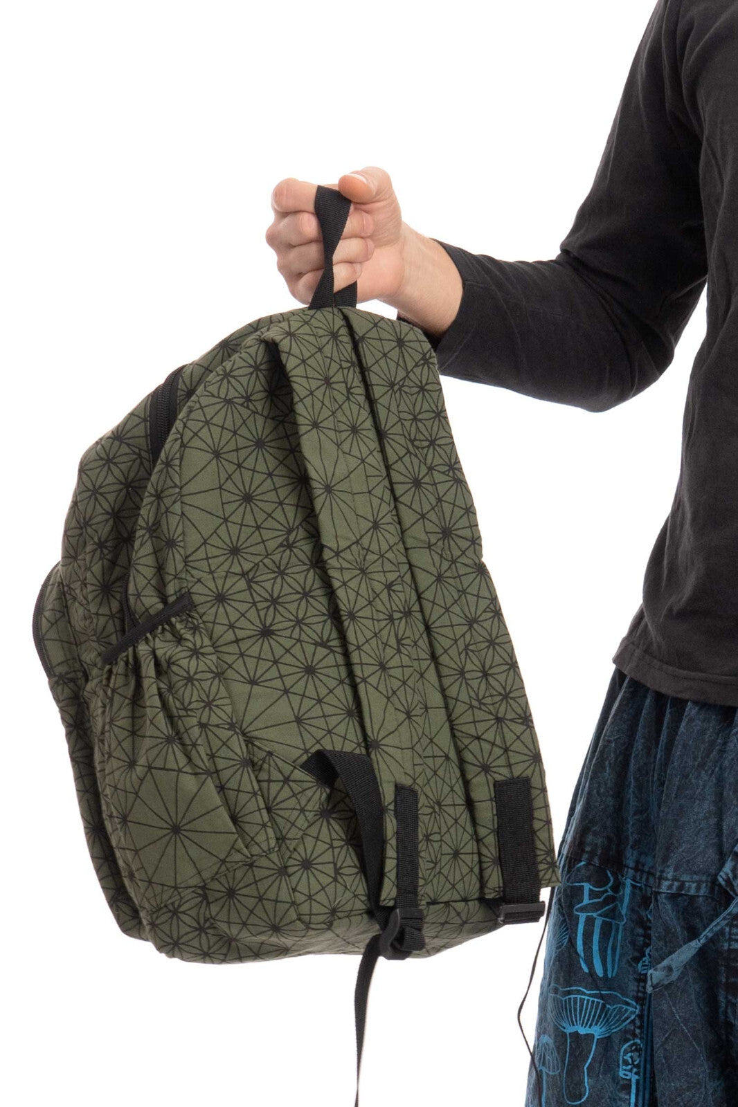 Hippie Geo Flower of Life Rucksack Bag