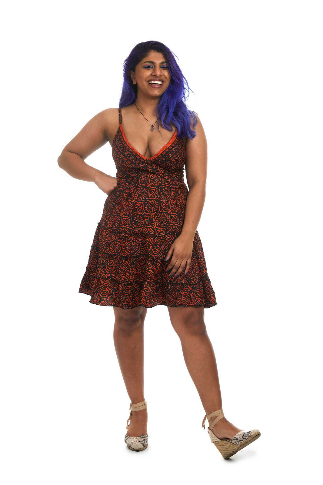 Strappy Summer Bohemian Babydoll Sun Dress