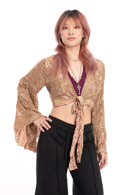 Floral Angel Sleeve Top