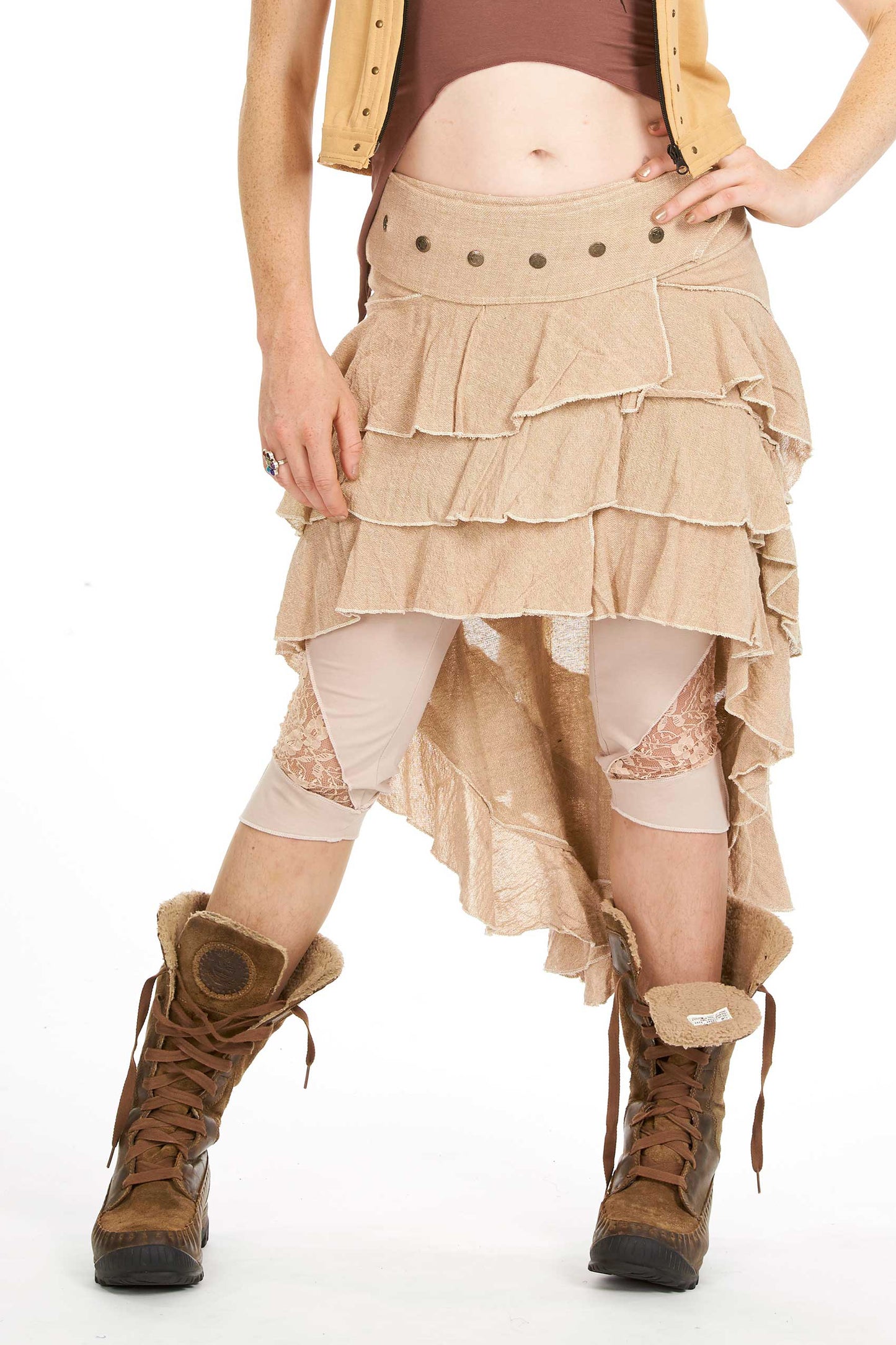 High Low Goa Goddess Skirt