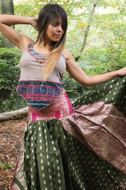Dashiki Crop Mini Top, Summer Festival Top