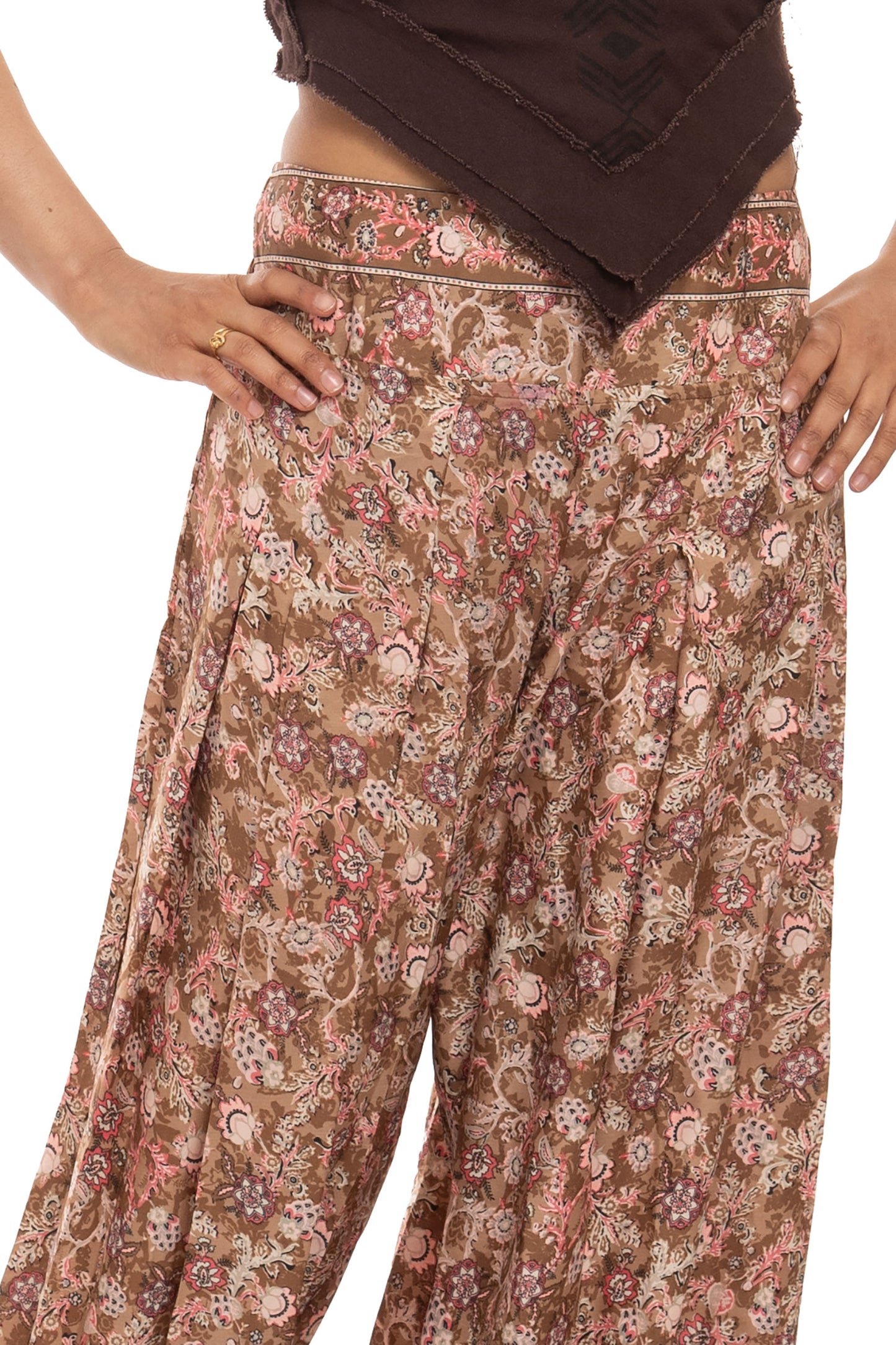 Bohemian Comfy Elasticted Waist Hippie Trousers