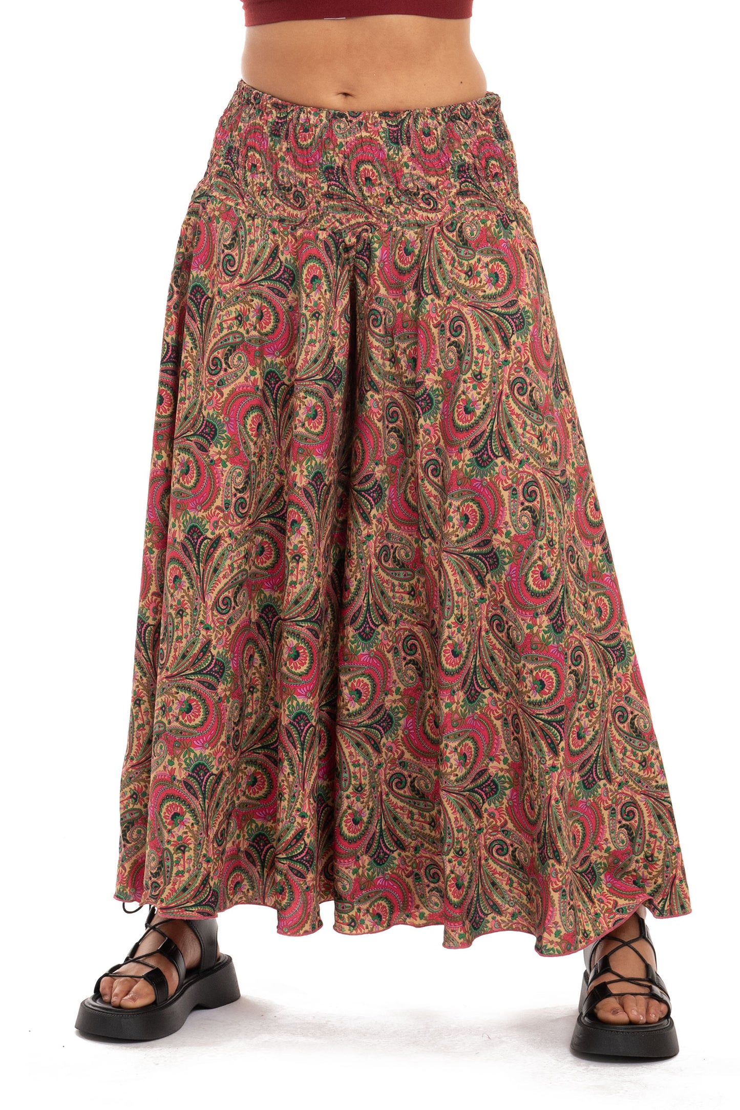Ladies Wide Summer Flares, Floaty Bohemian Style Trousers, Beach Trousers